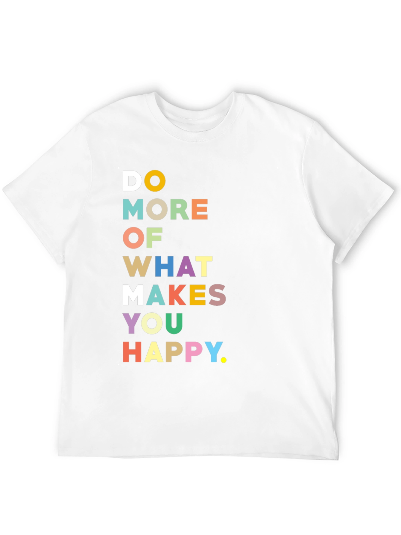 Black Motivational Graphic Tee - Do More of What Makes You Happy view 12