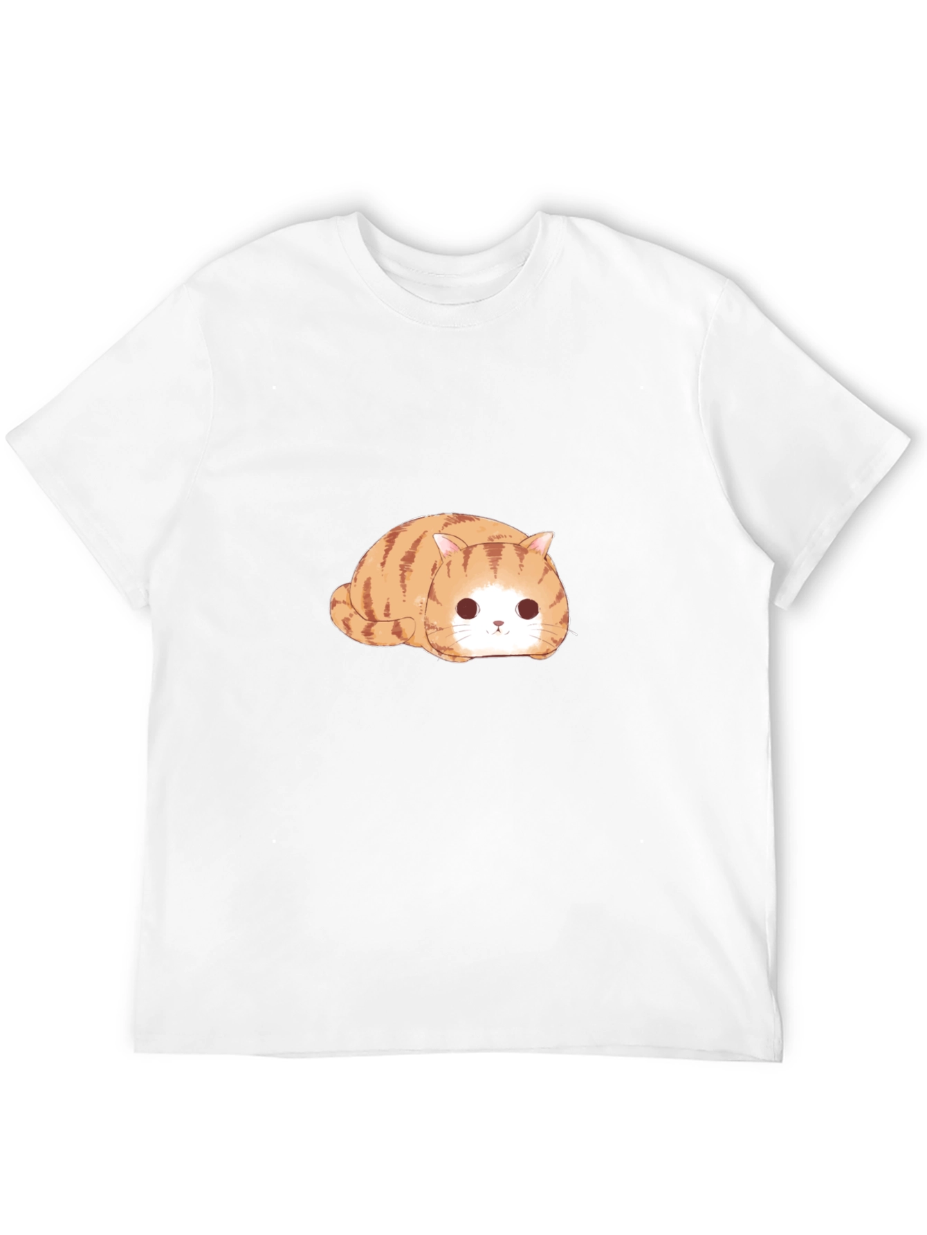 Black Cute Tabby Cat T-Shirt - Relaxed Fit view 12