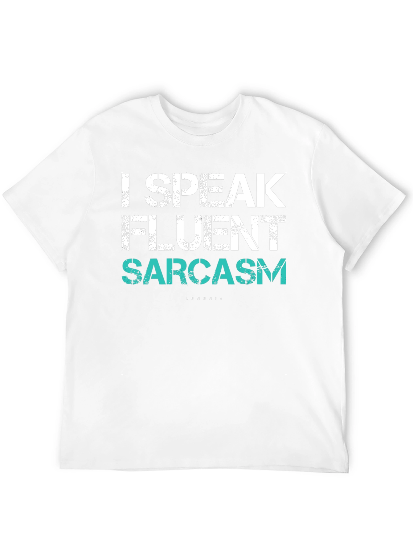 Black Fluent Sarcasm Graphic T-Shirt view 12