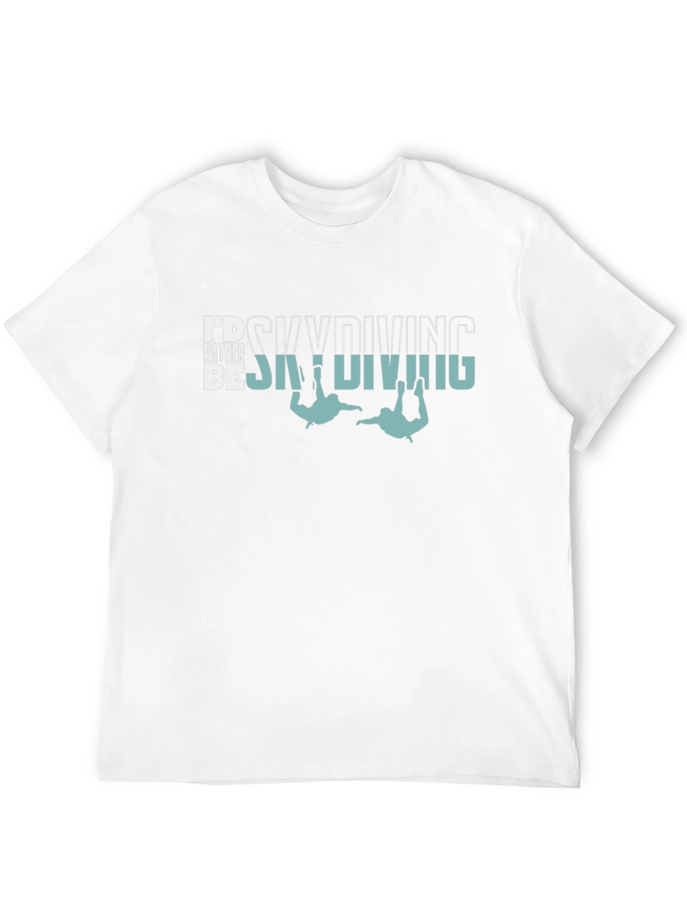 Black Skydiving Graphic Tee - Black Cotton T-Shirt view 12