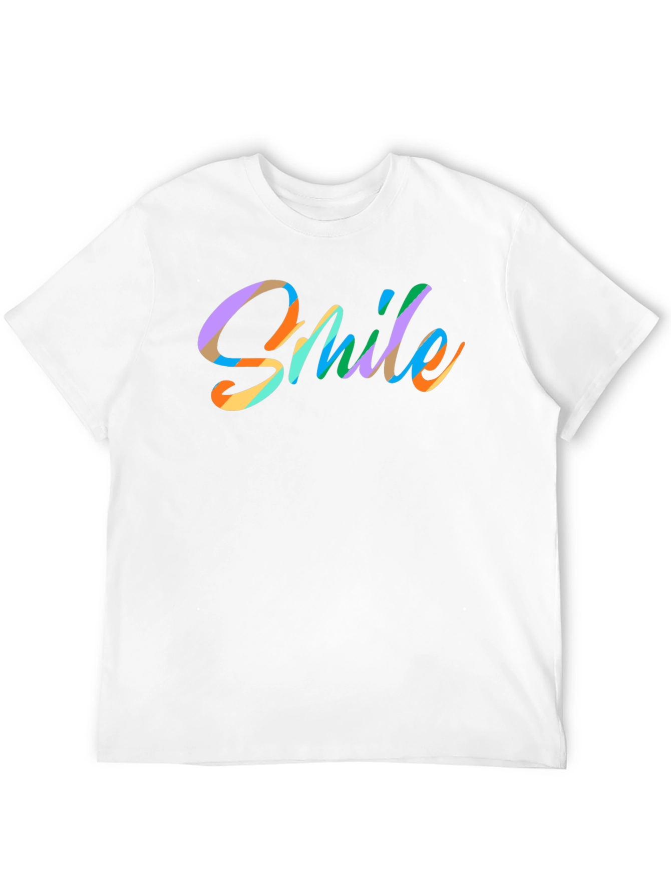 Black Smile Graphic Print Black T-Shirt view 12