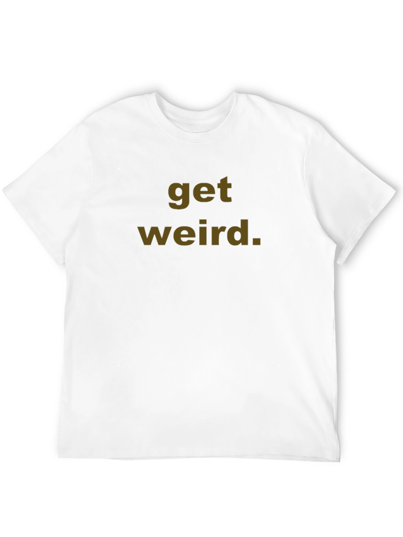 Black Get Weird Graphic Tee - Unisex Cotton T-Shirt view 12