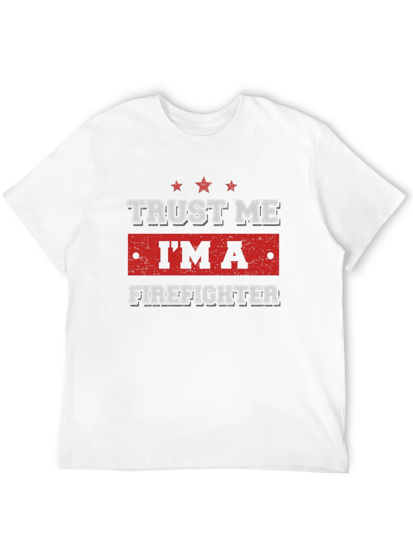 Black Trust Me I'm A Firefighter T-Shirt view 12