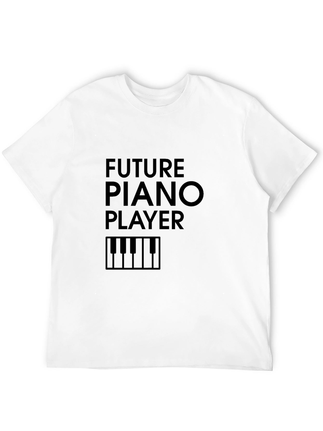 Black Future Piano Player Graphic Tee view 12