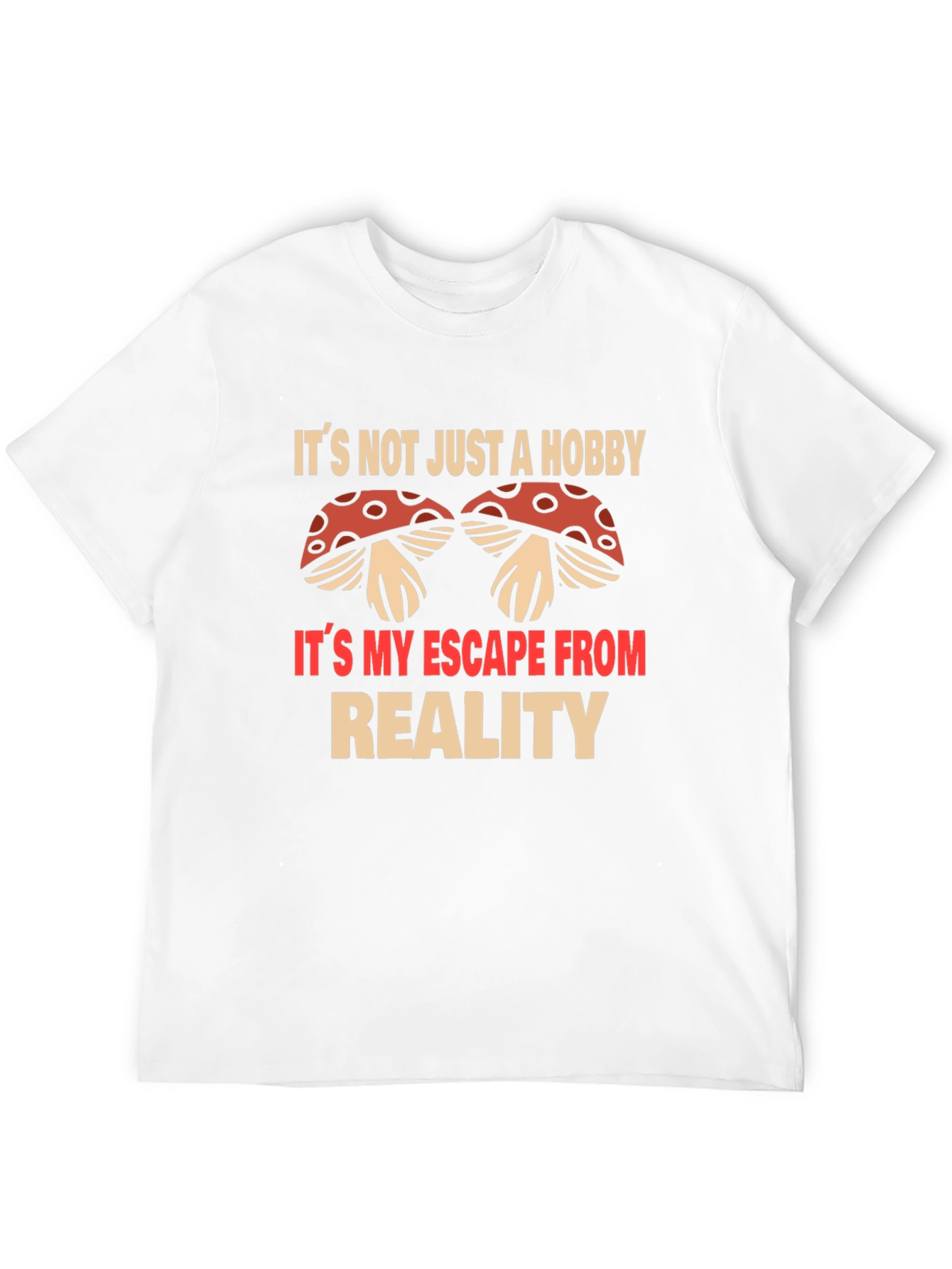 Black Mushroom Lover's Tee - Escape from Reality T-Shirt view 12