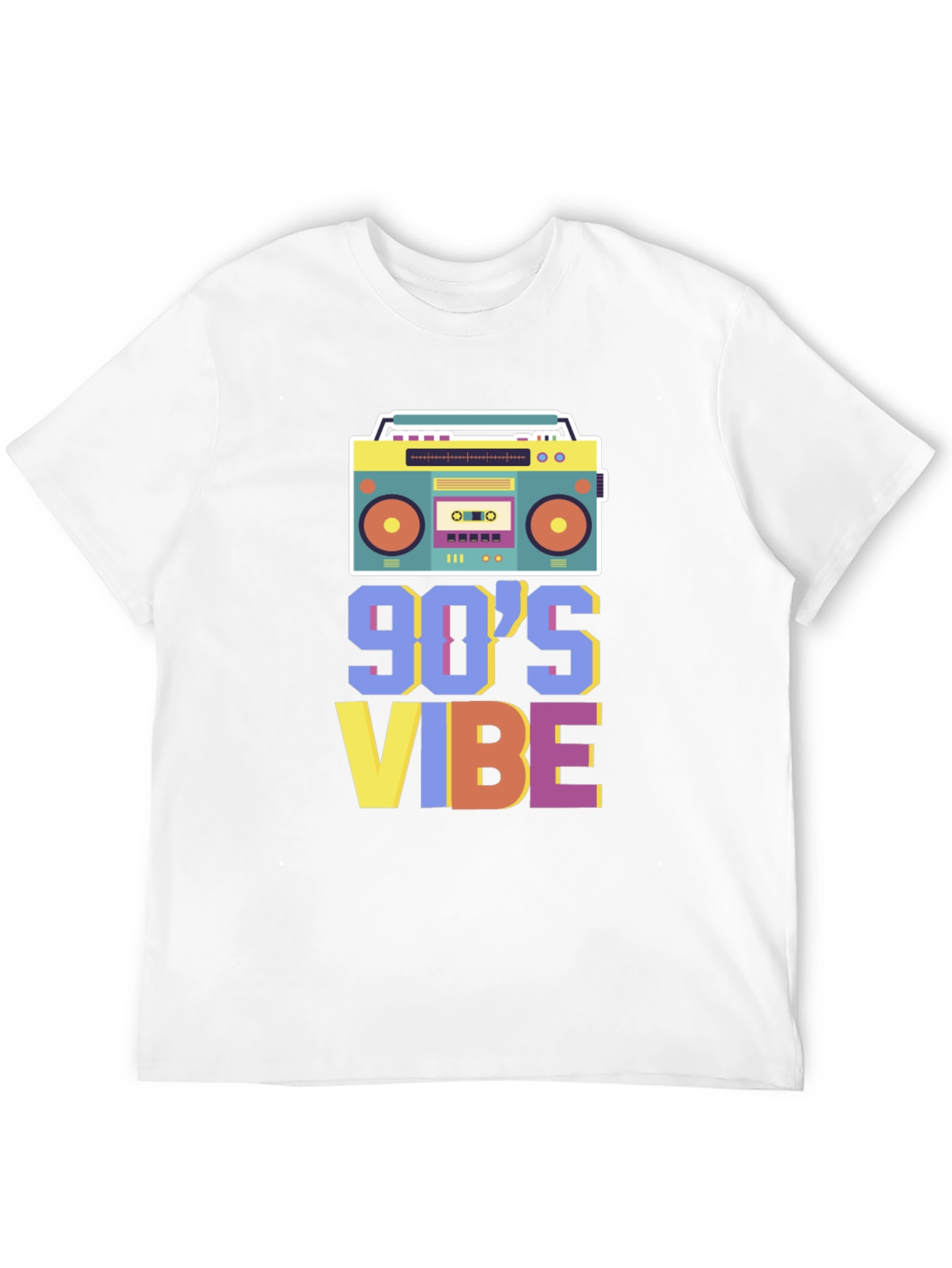 Black Retro 90's Vibe Graphic Tee view 12