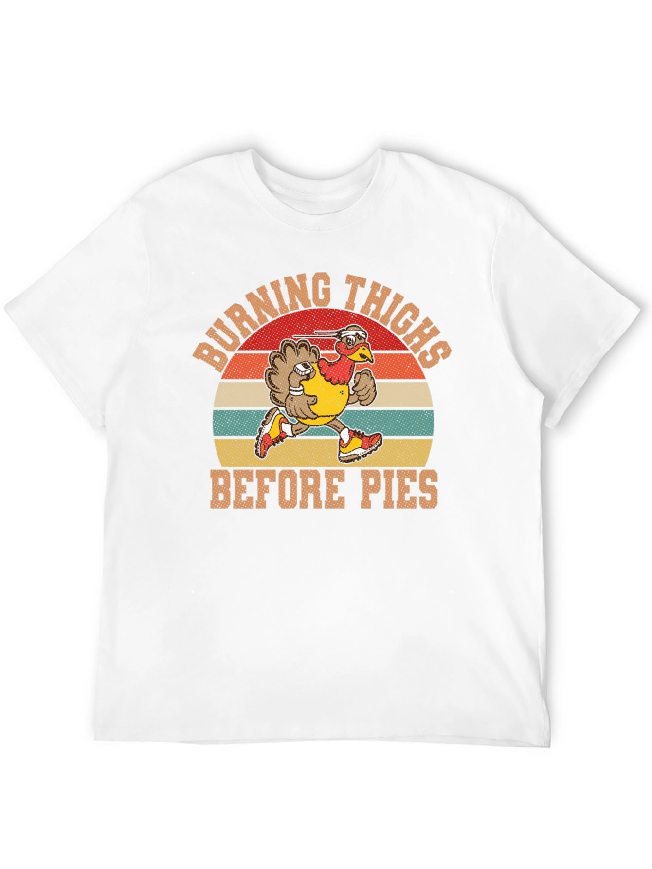 Black Burning Thighs Before Pies Turkey Thanksgiving T-Shirt view 12