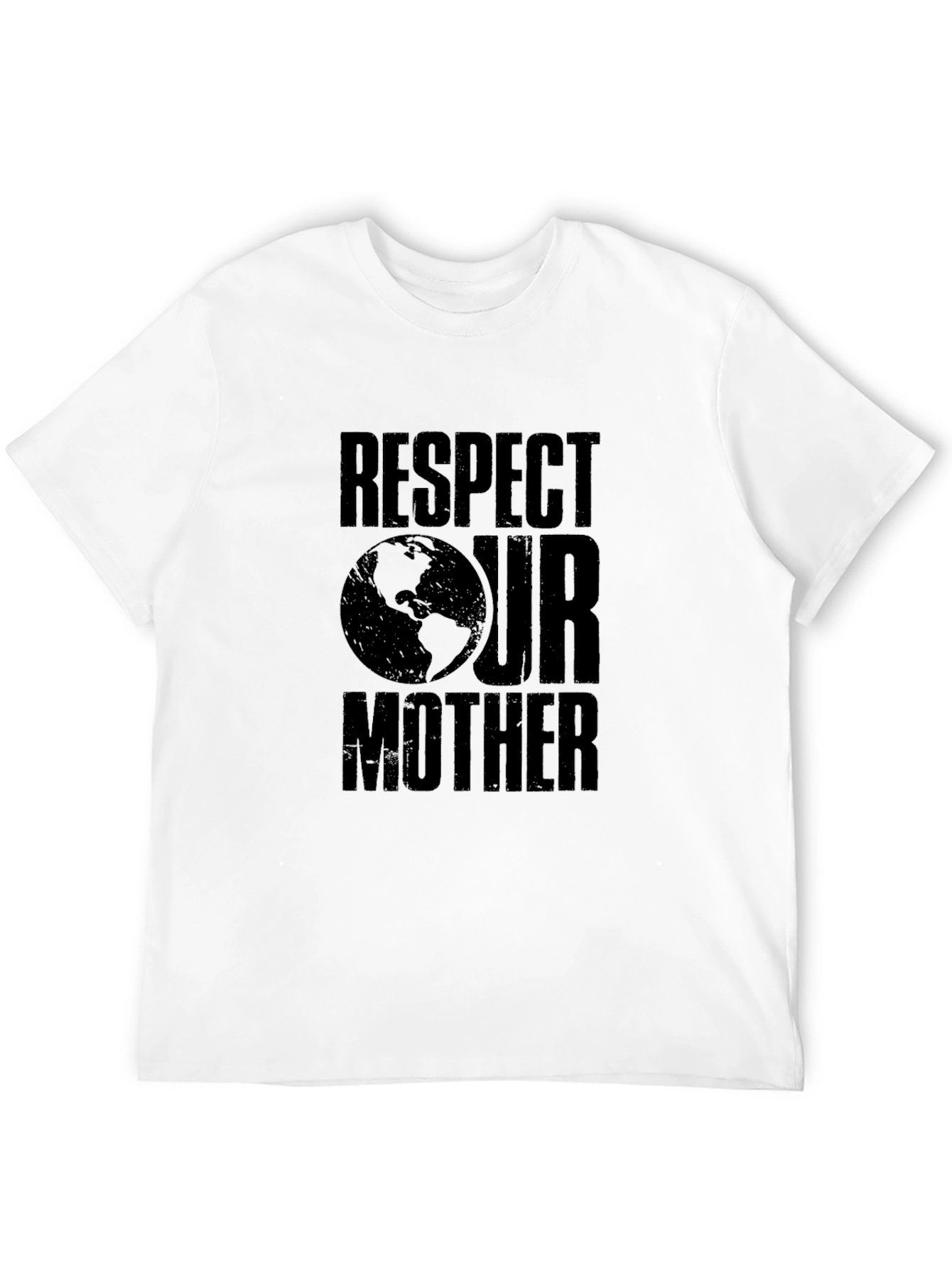 Black Respect Our Mother Earth Graphic Tee - Black view 12