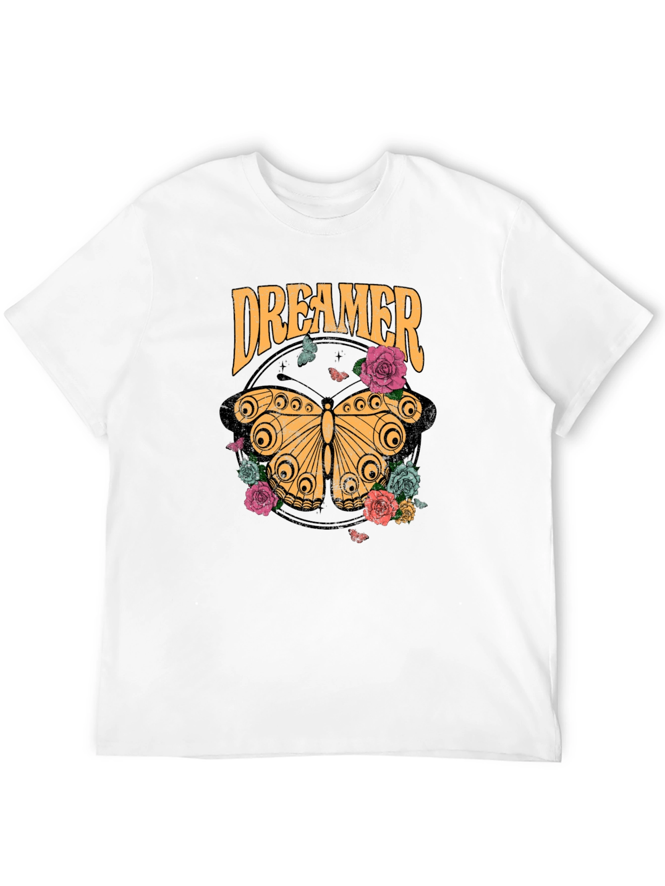 Black Dreamer Butterfly Graphic T-Shirt view 12