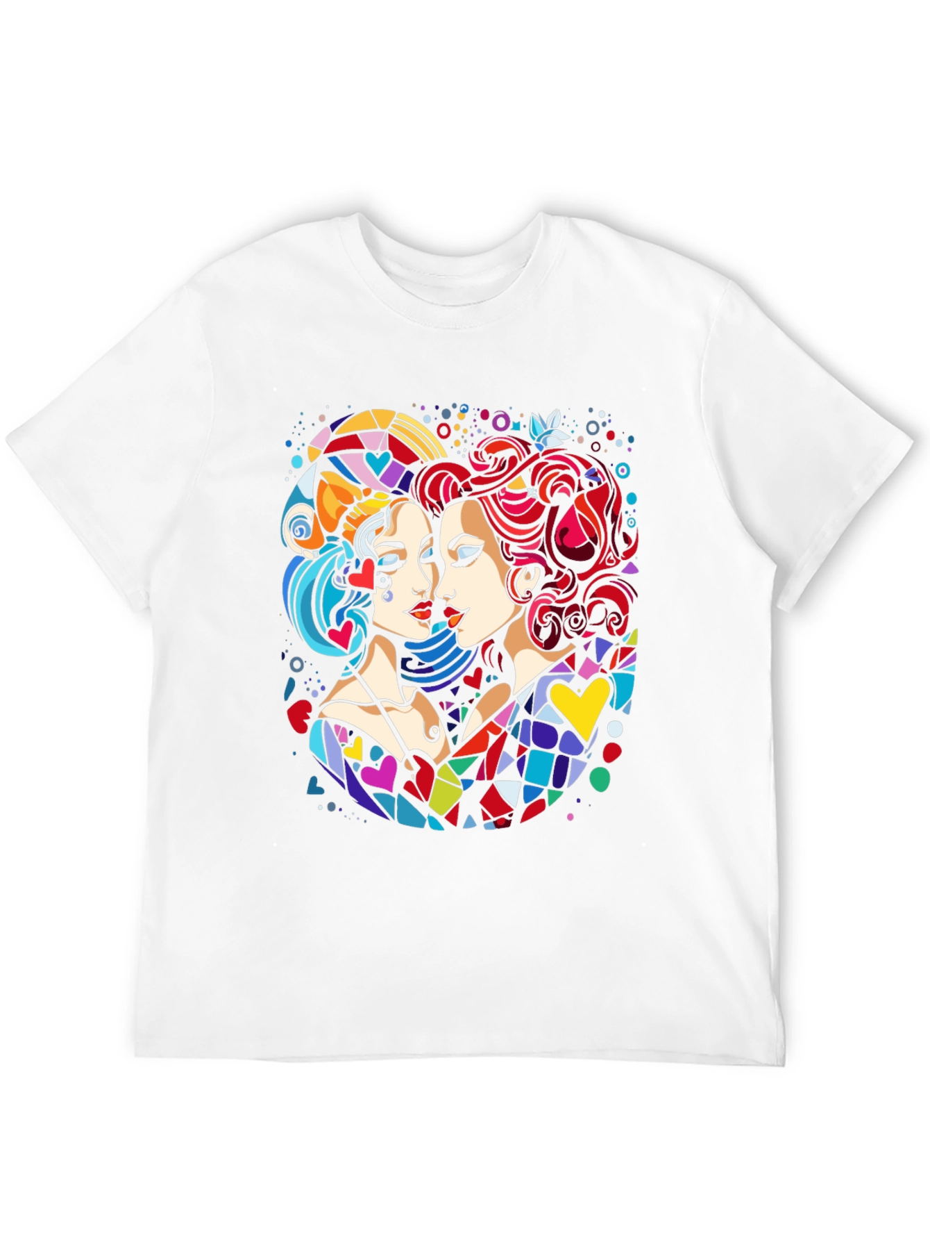 Colorful Abstract Art Graphic Tee - 12