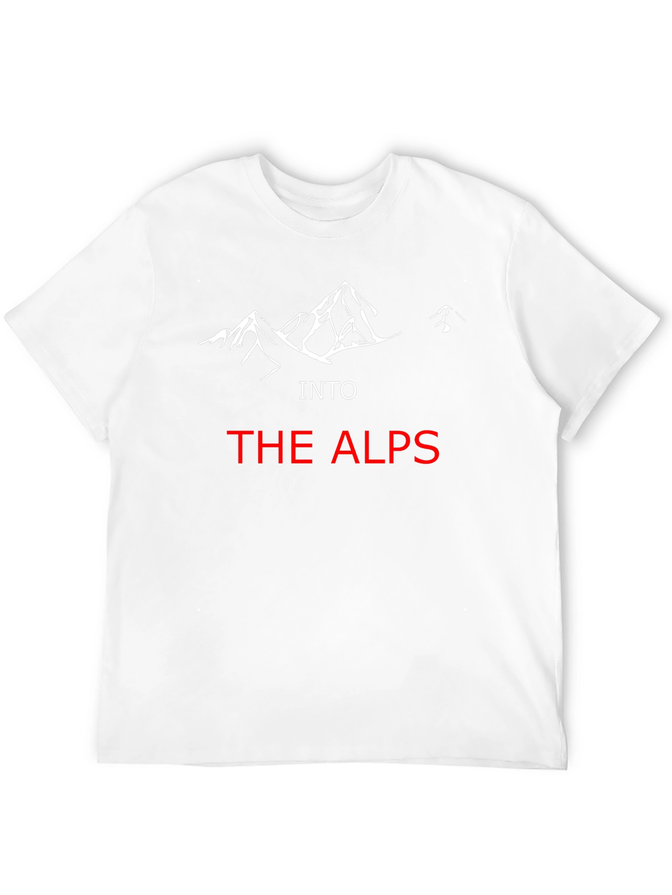 Black Into The Alps Graphic Tee - Mountain Adventure Shirt view 12
