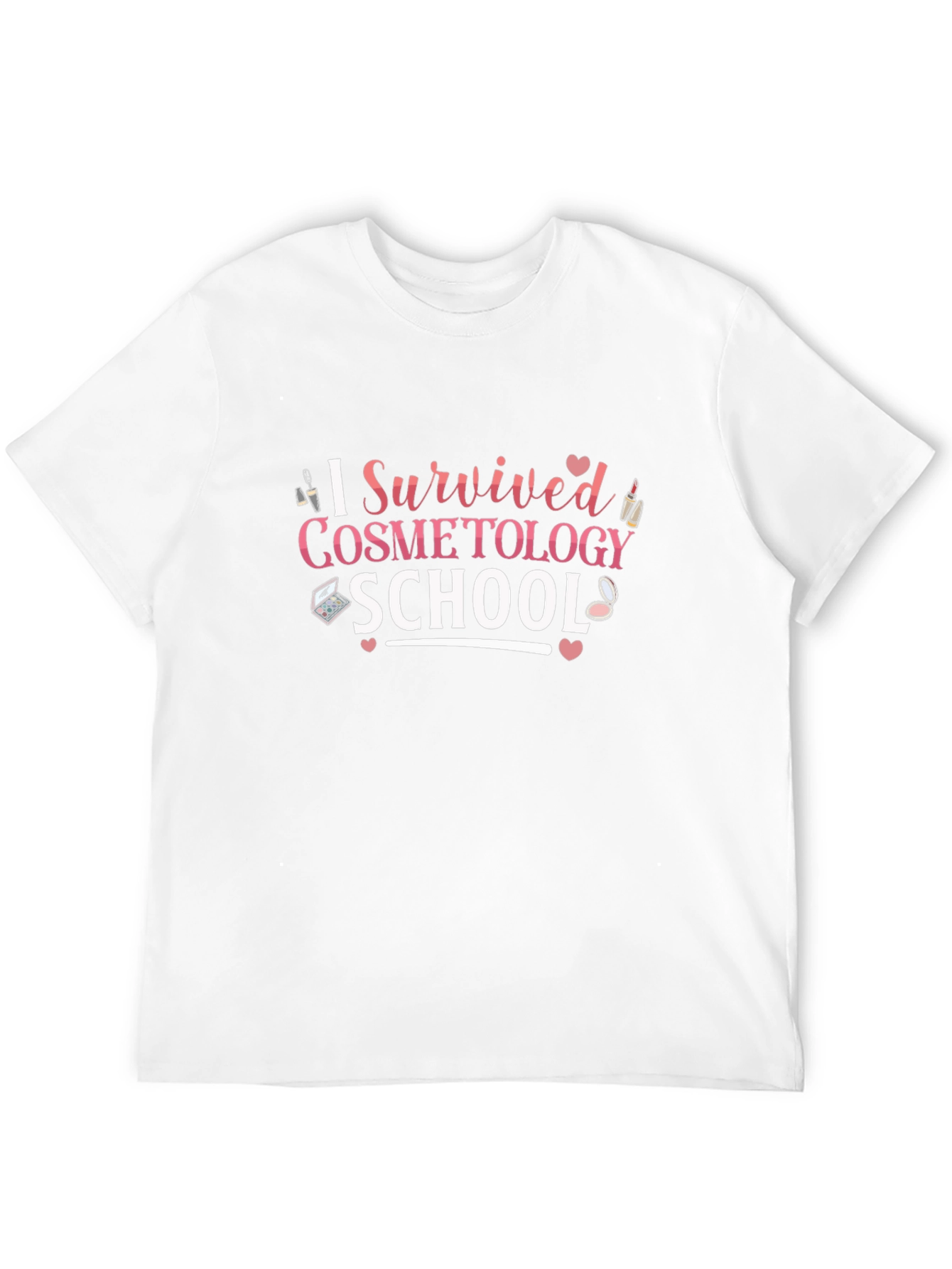Black I Survived Cosmetology School Black T-Shirt view 12