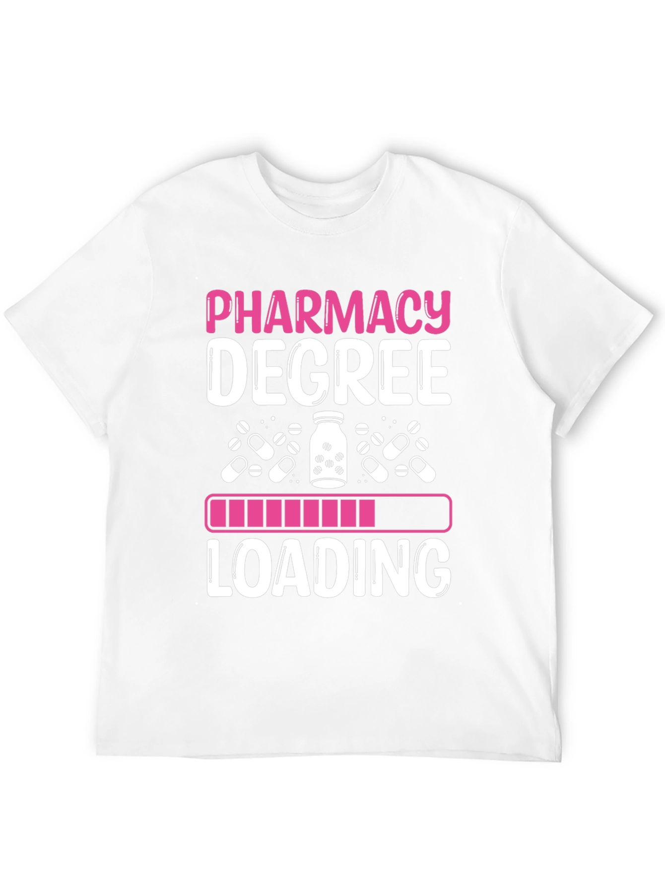 Black Pharmacy Degree Loading T-Shirt view 12