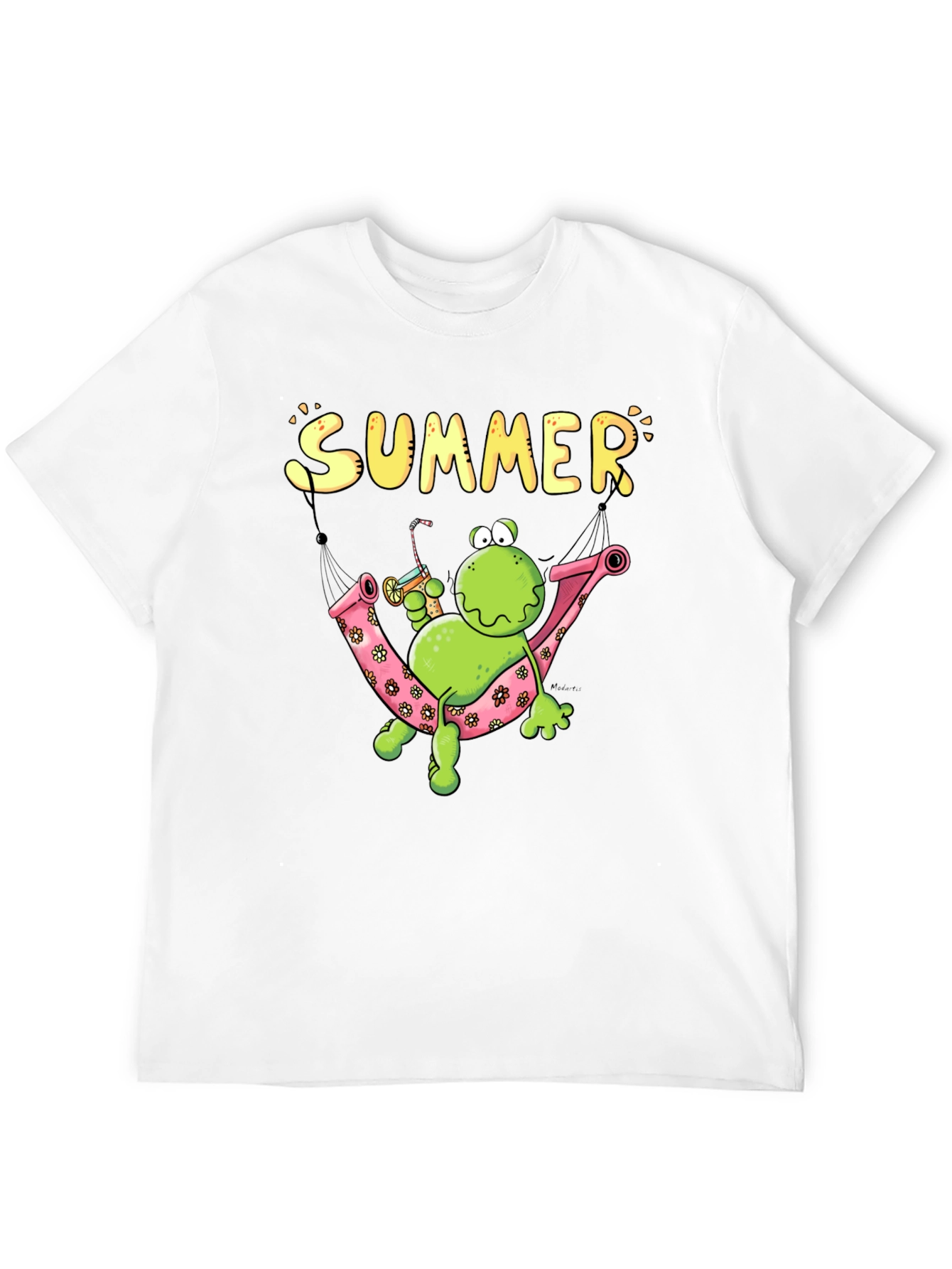 Black Summer Frog Hammock Graphic Tee view 12