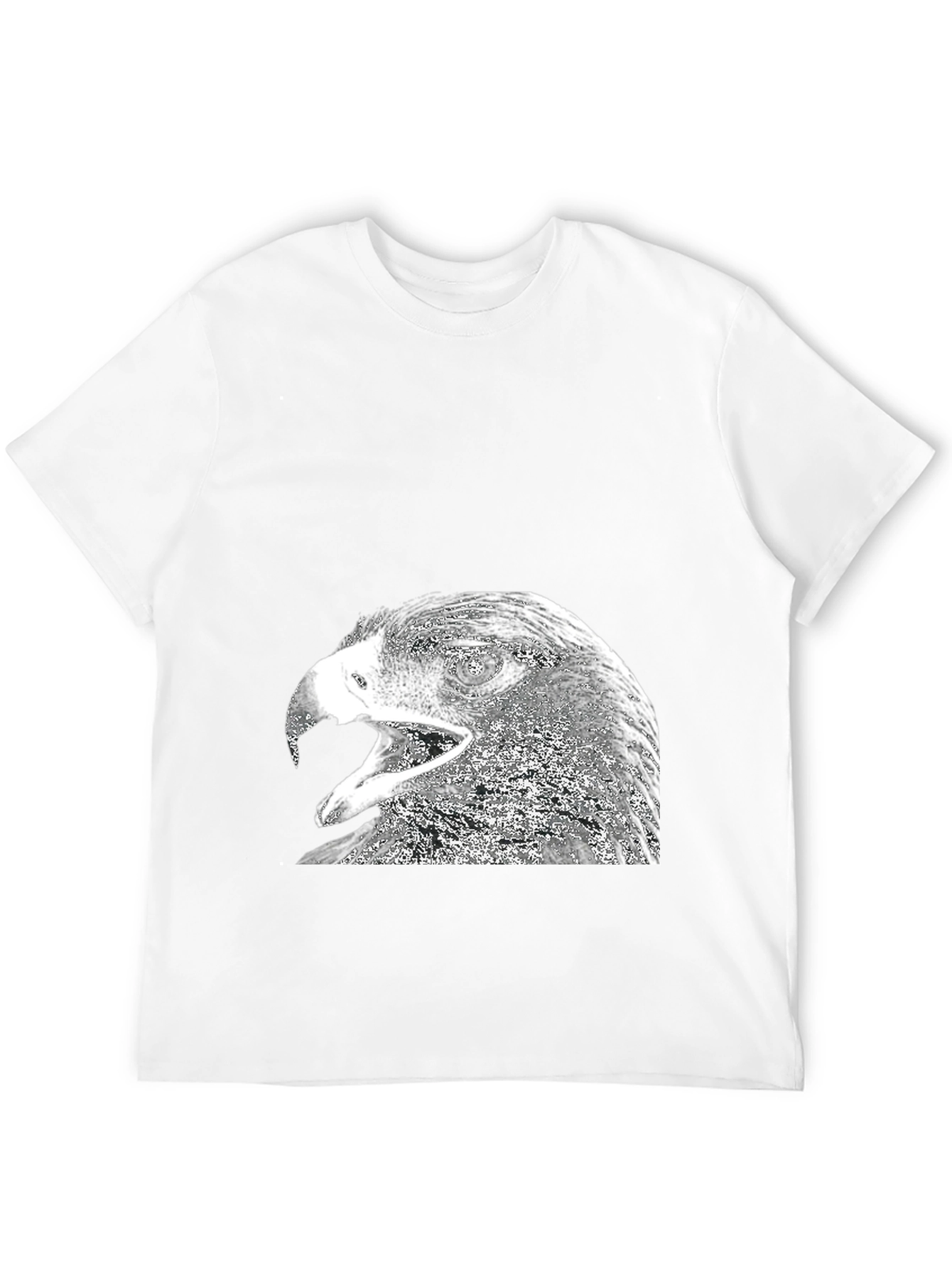 Black Eagle Graphic Print Black T-Shirt for Men view 12
