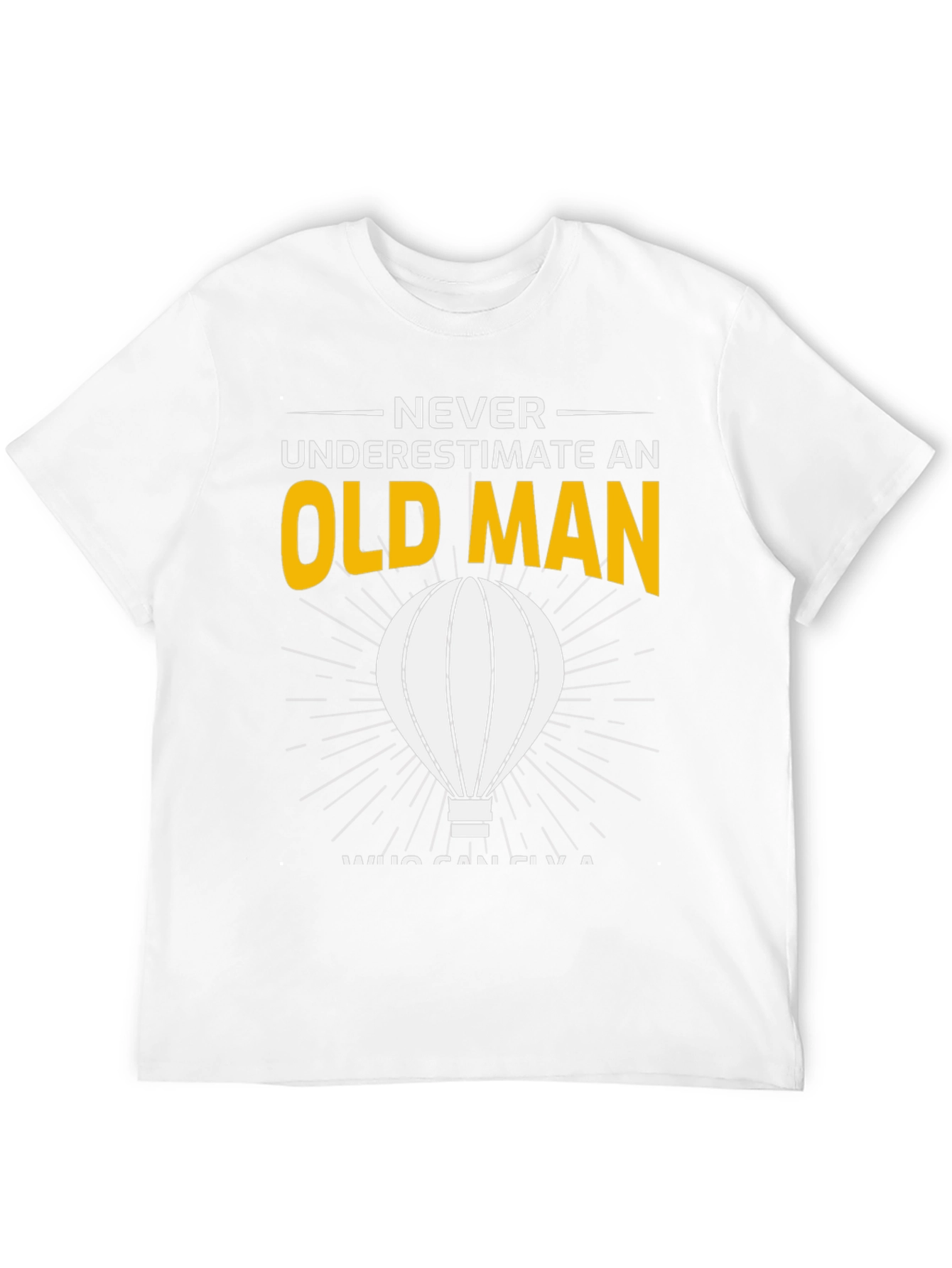 Black Never Underestimate an Old Man T-Shirt view 12