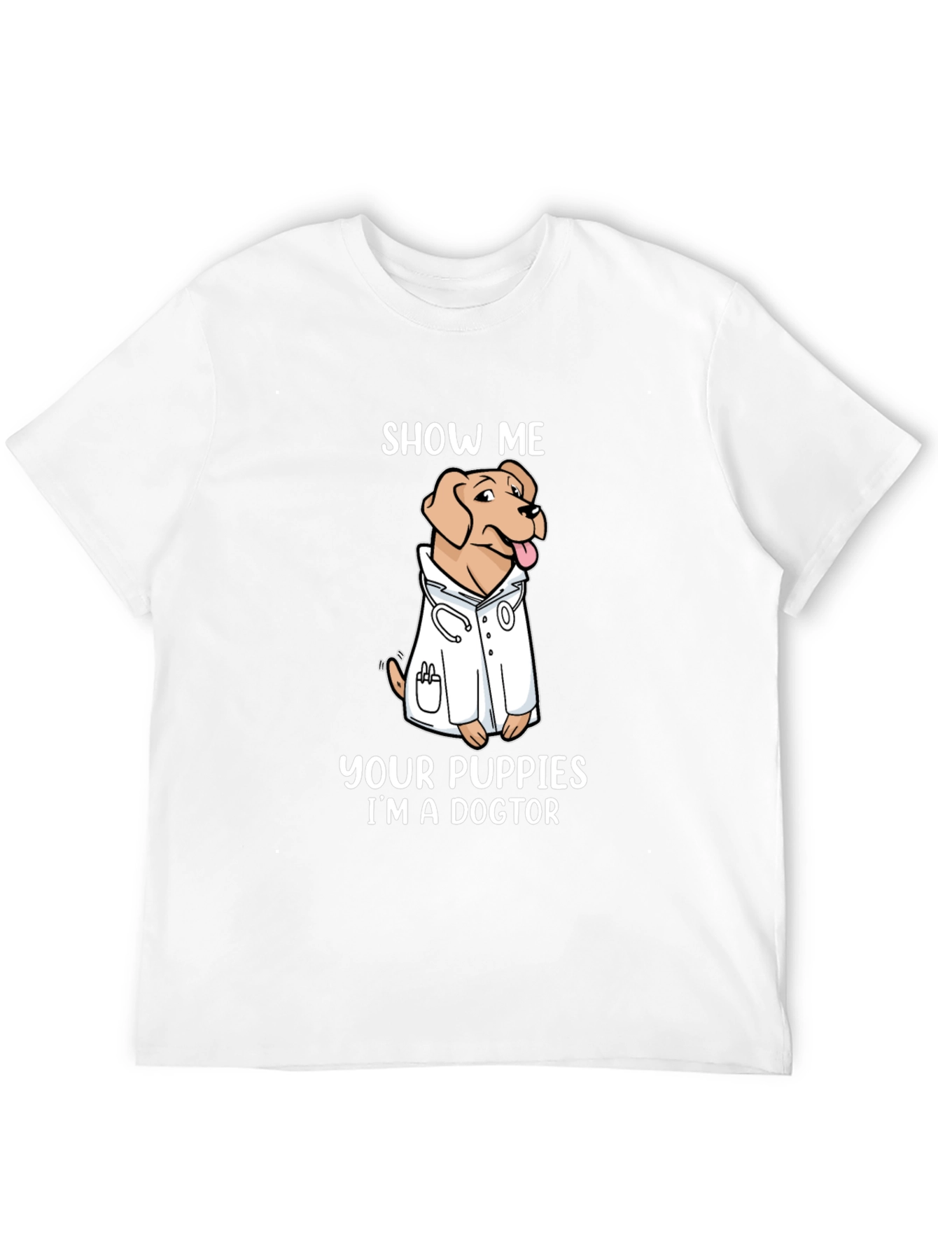 Black Show Me Your Puppies I'm A Doctor T-Shirt view 12