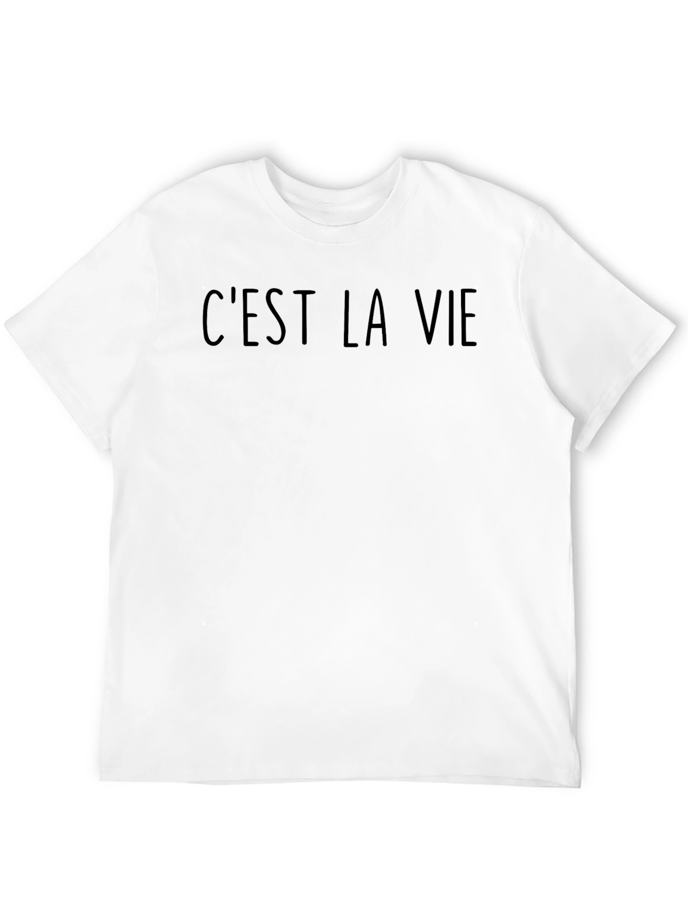 Black C'est La Vie Black Graphic T-Shirt Casual Wear view 12