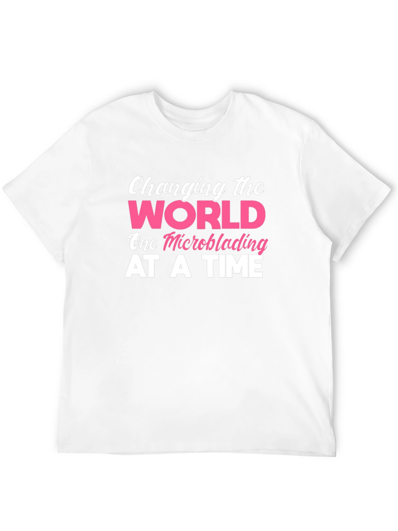 Black Changing The World Microblading T-Shirt view 12