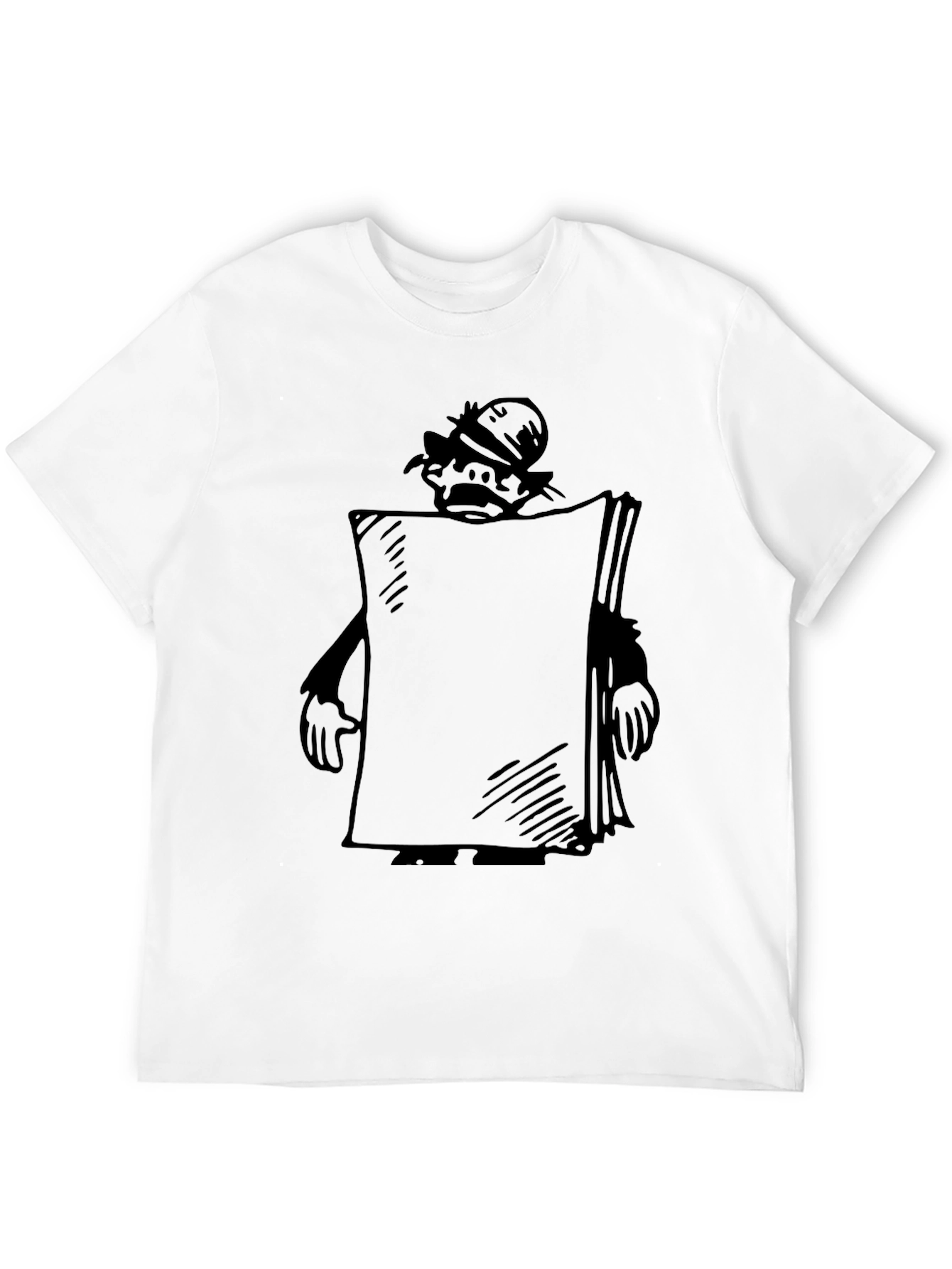 Black Cartoon Character Black T-Shirt view 12