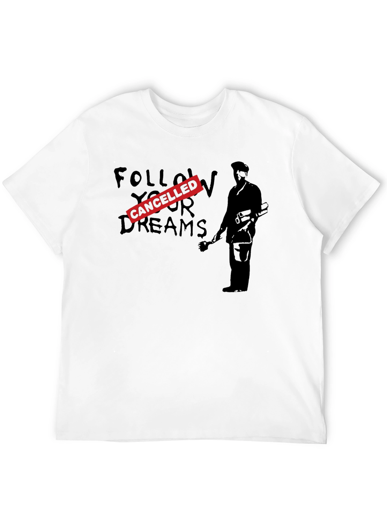 Black Cancelled Dreams Graphic T-Shirt - Black view 12