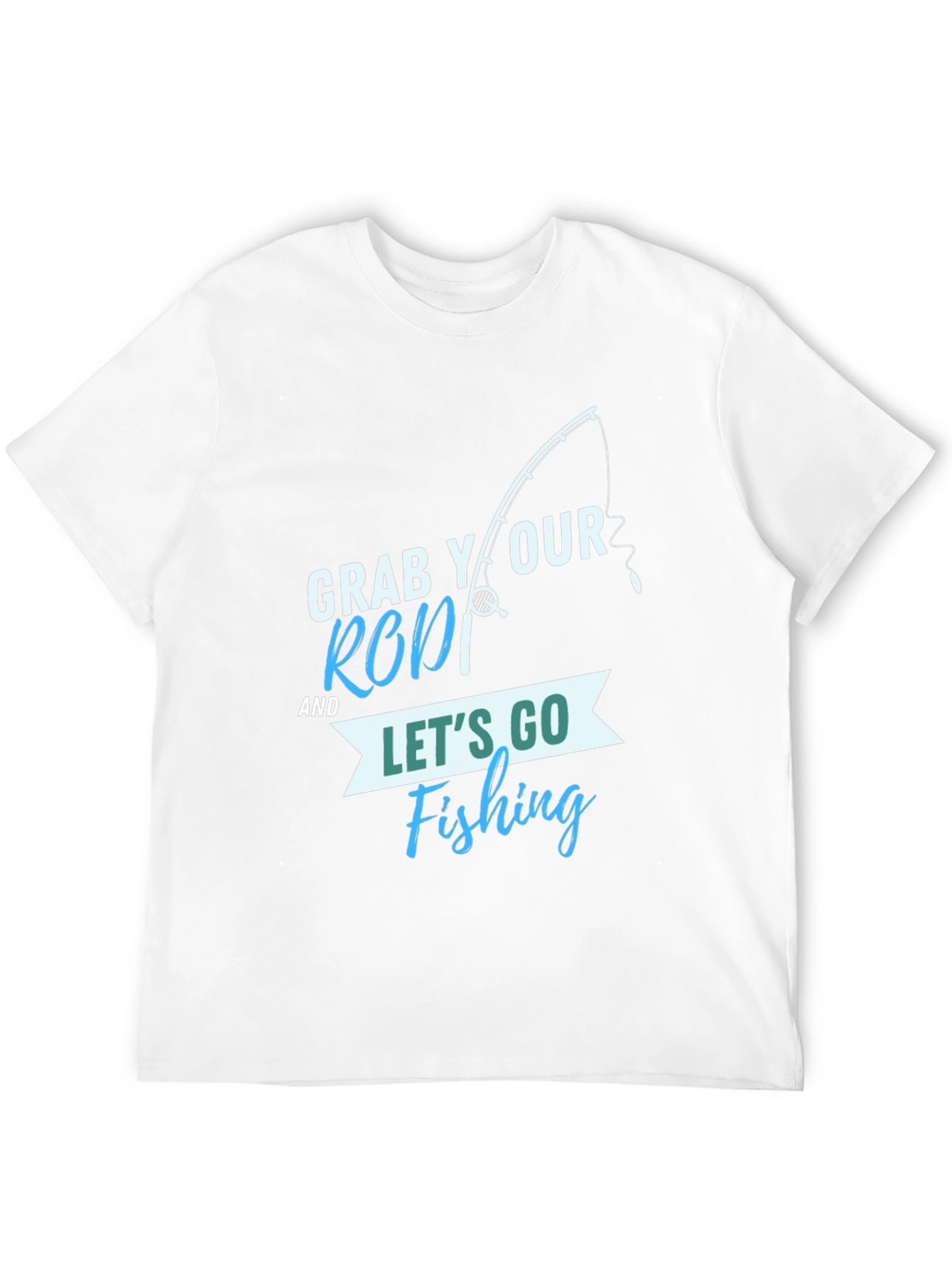 Black Fishing T-Shirt: Grab Your Rod & Let's Go! view 12