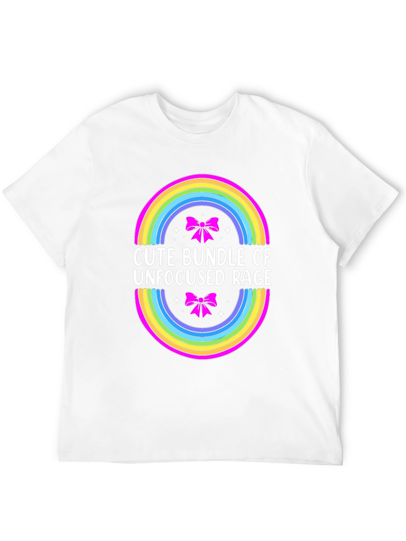 Black Cute Bundle of Unfocused Rage T-Shirt view 12