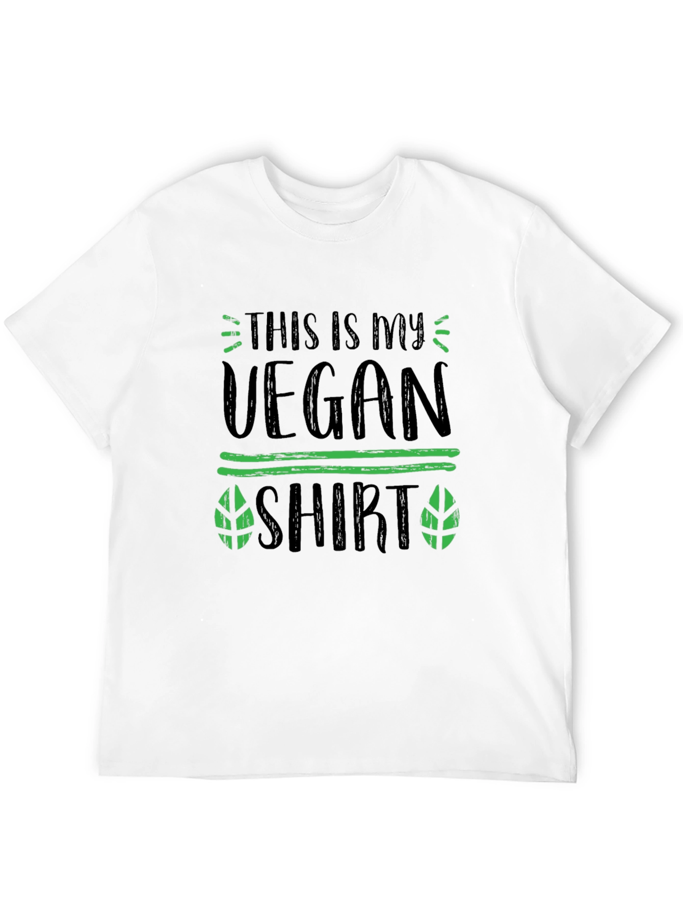 Black Vegan Shirt: "This Is My Vegan Shirt" - Black Tee view 12