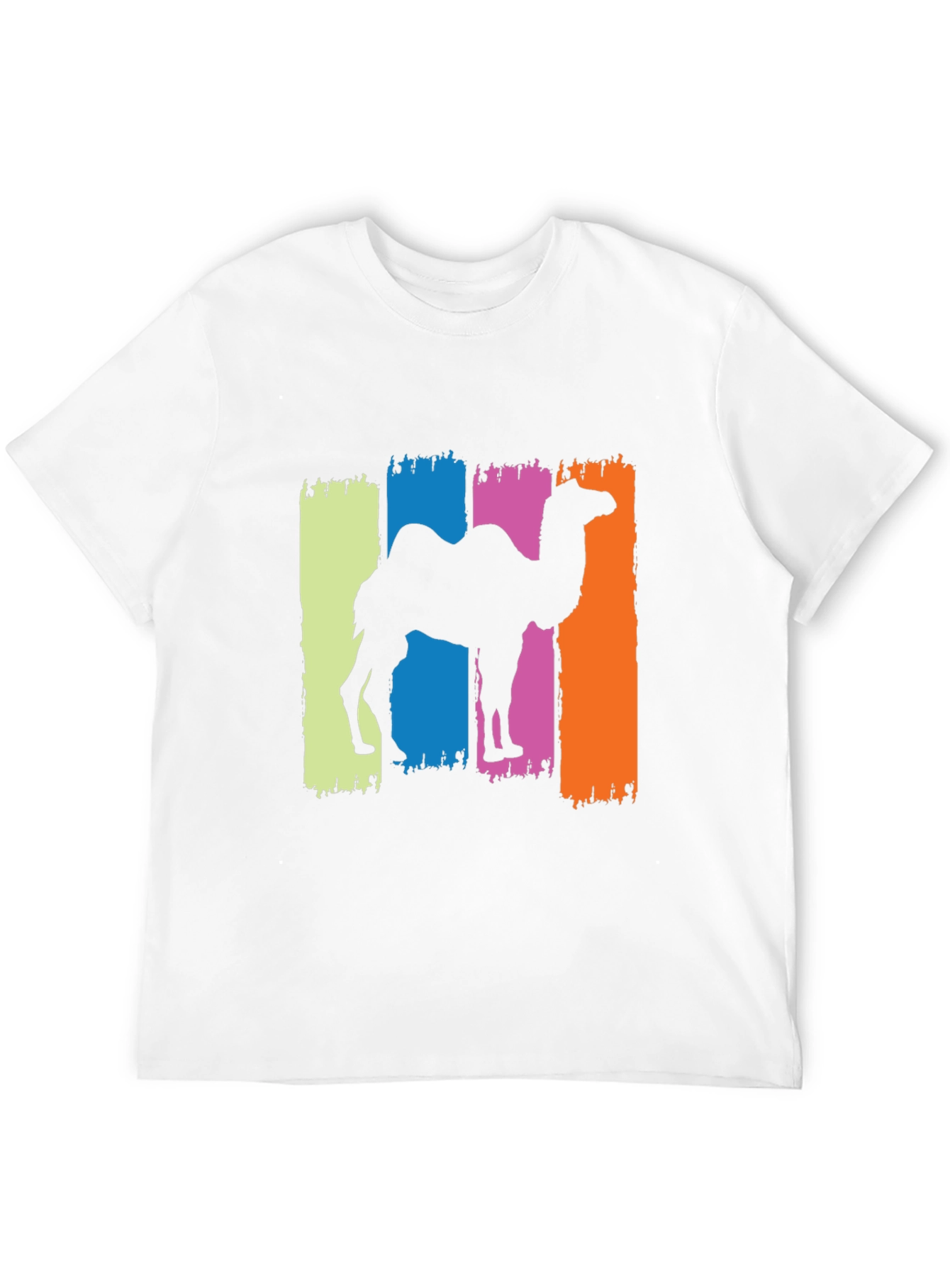 Black Camel Silhouette Graphic Tee - Black Cotton T-Shirt view 12