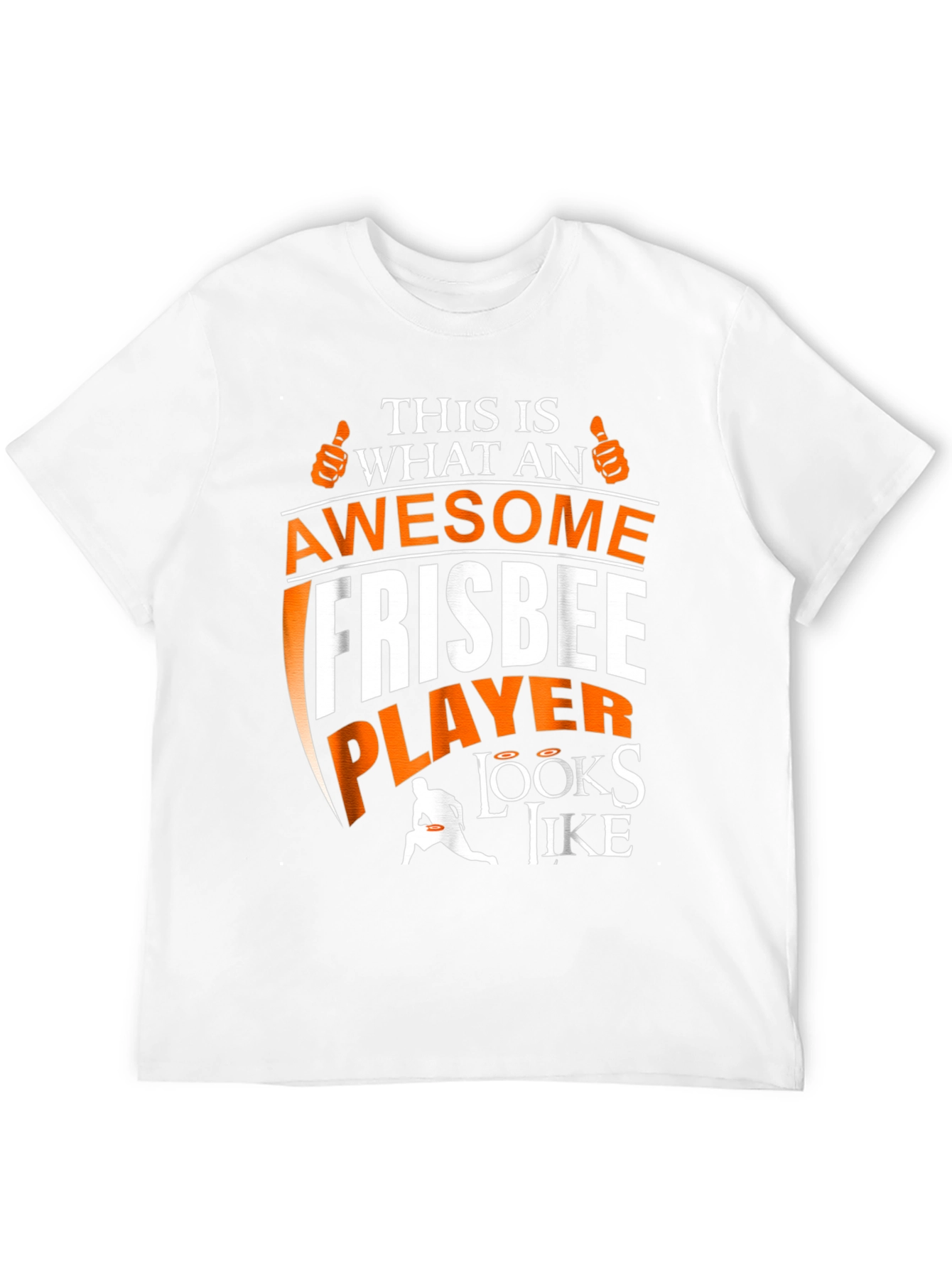 Black Awesome Frisbee Player Graphic Tee view 12