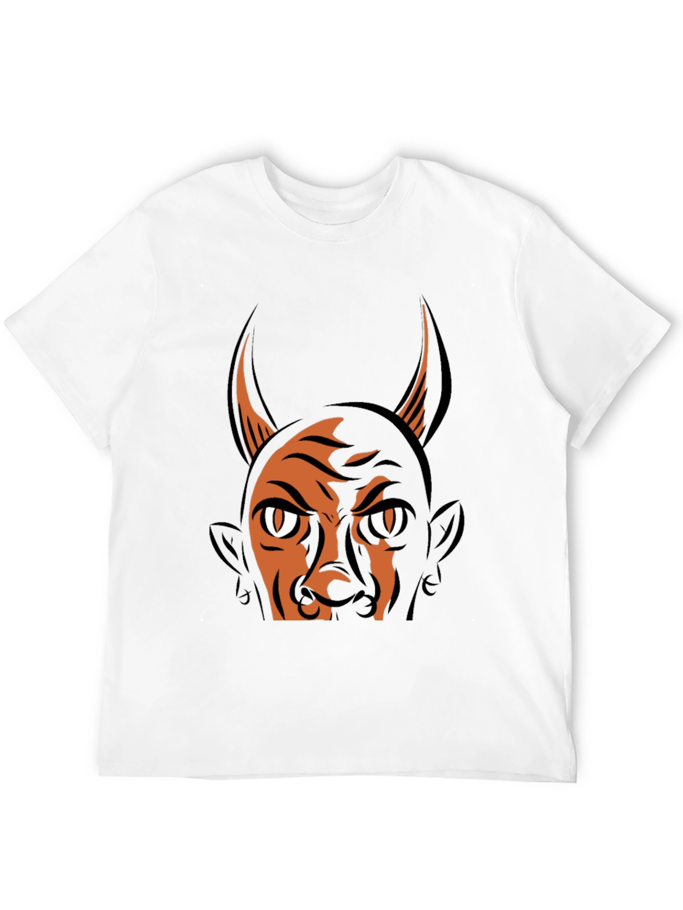 Black Devil Graphic Print T-Shirt - Halloween Ready view 12