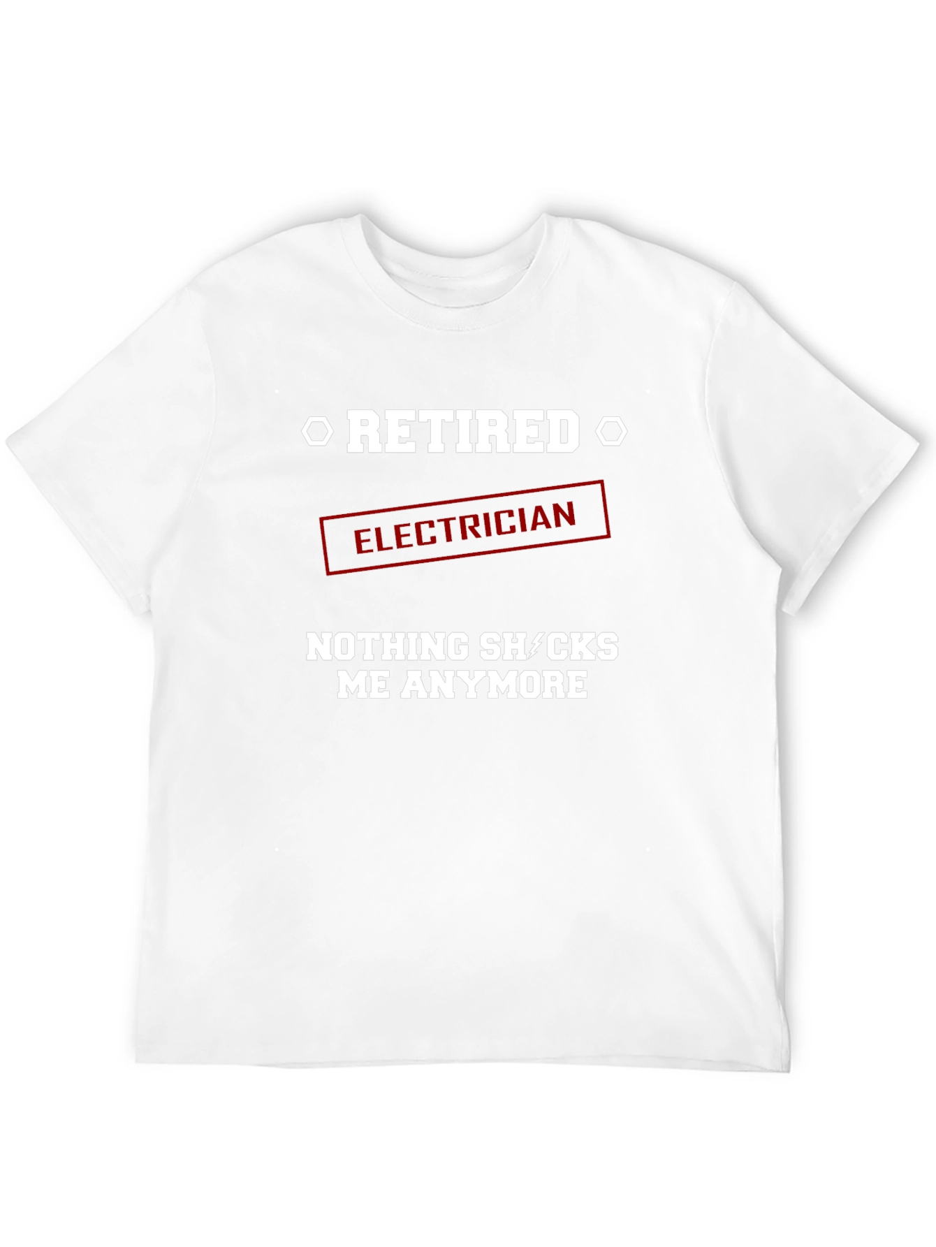 Black Retired Electrician Humor T-Shirt view 12
