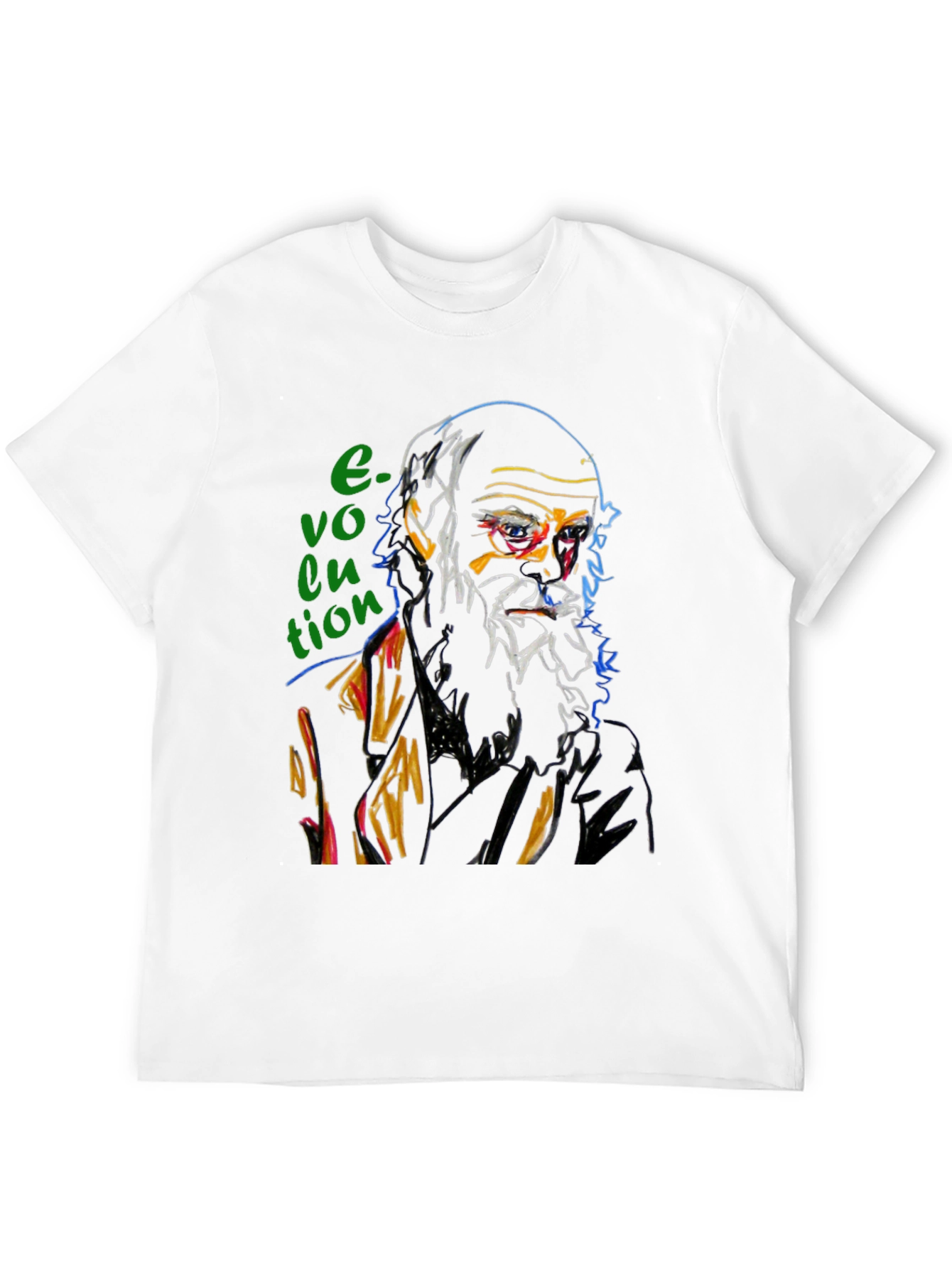 Black Evolution Graphic T-Shirt - Darwin Inspired Design view 12