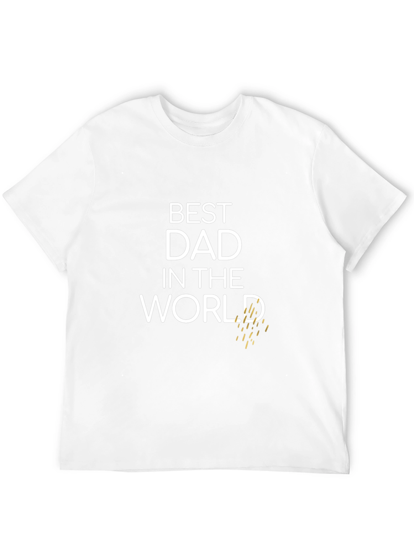 Black Best Dad in the World Graphic T-Shirt view 12