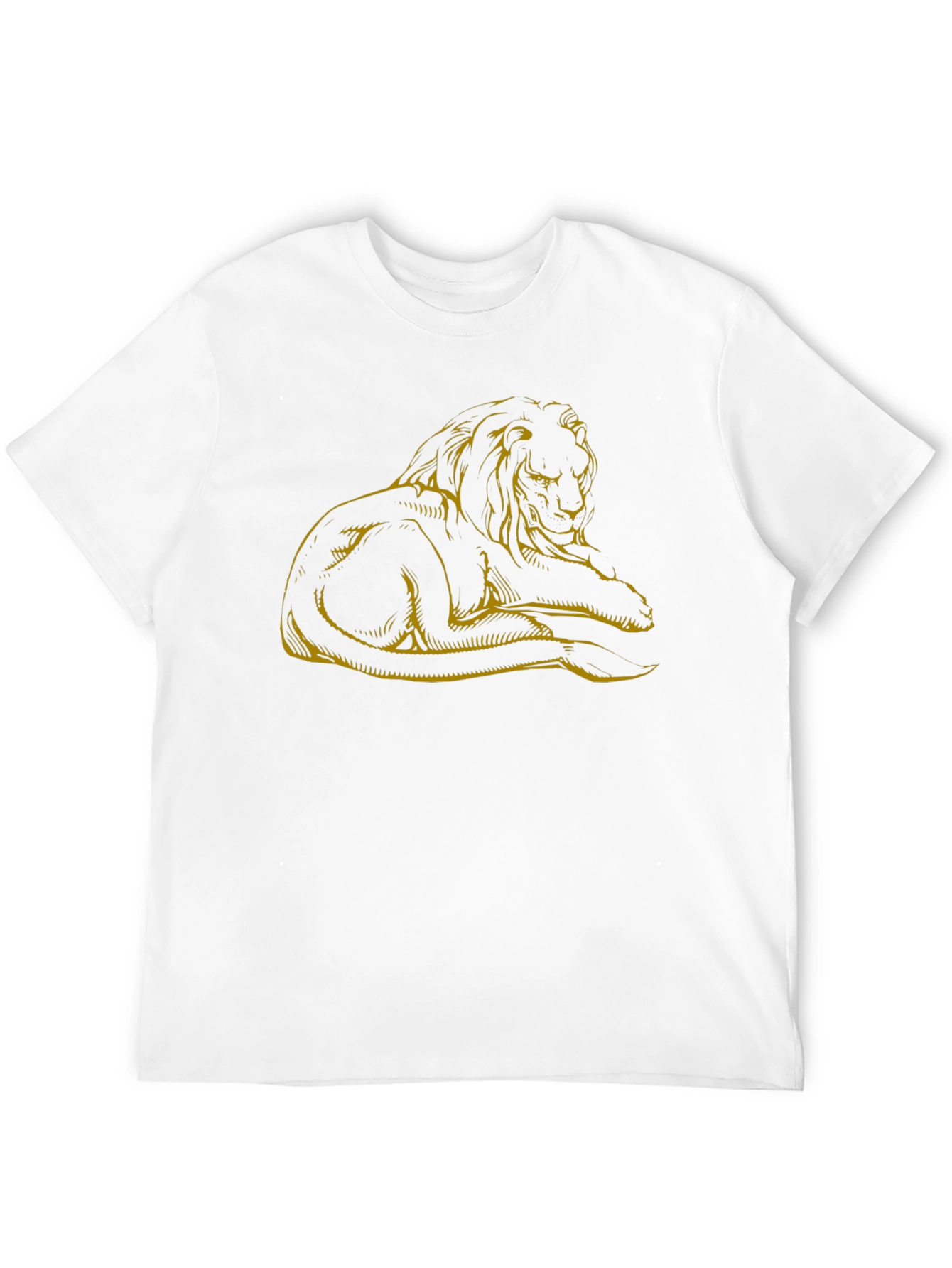 Black Lion Graphic Tee - Men's Black Casual T-Shirt view 12