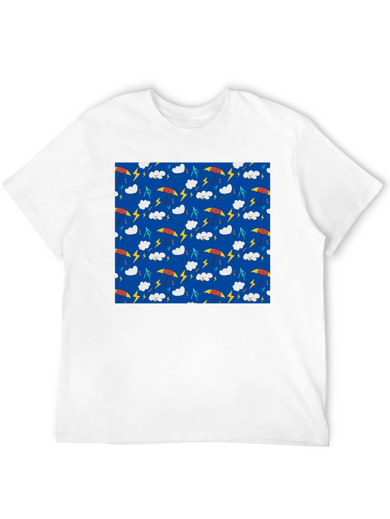 Black Rainy Day Graphic Tee - Black Crew Neck view 12