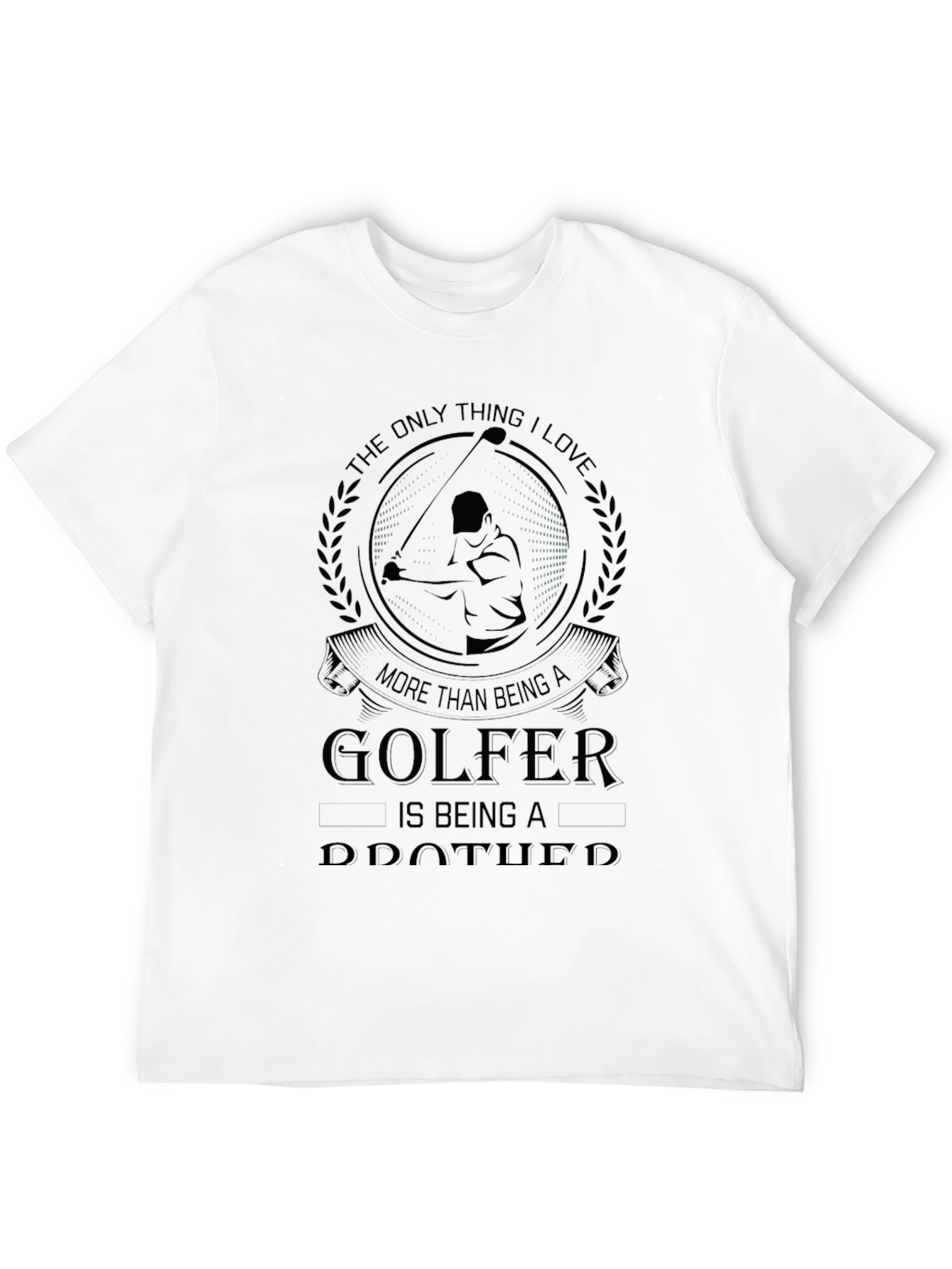 Black Golfer and Brother T-Shirt view 12
