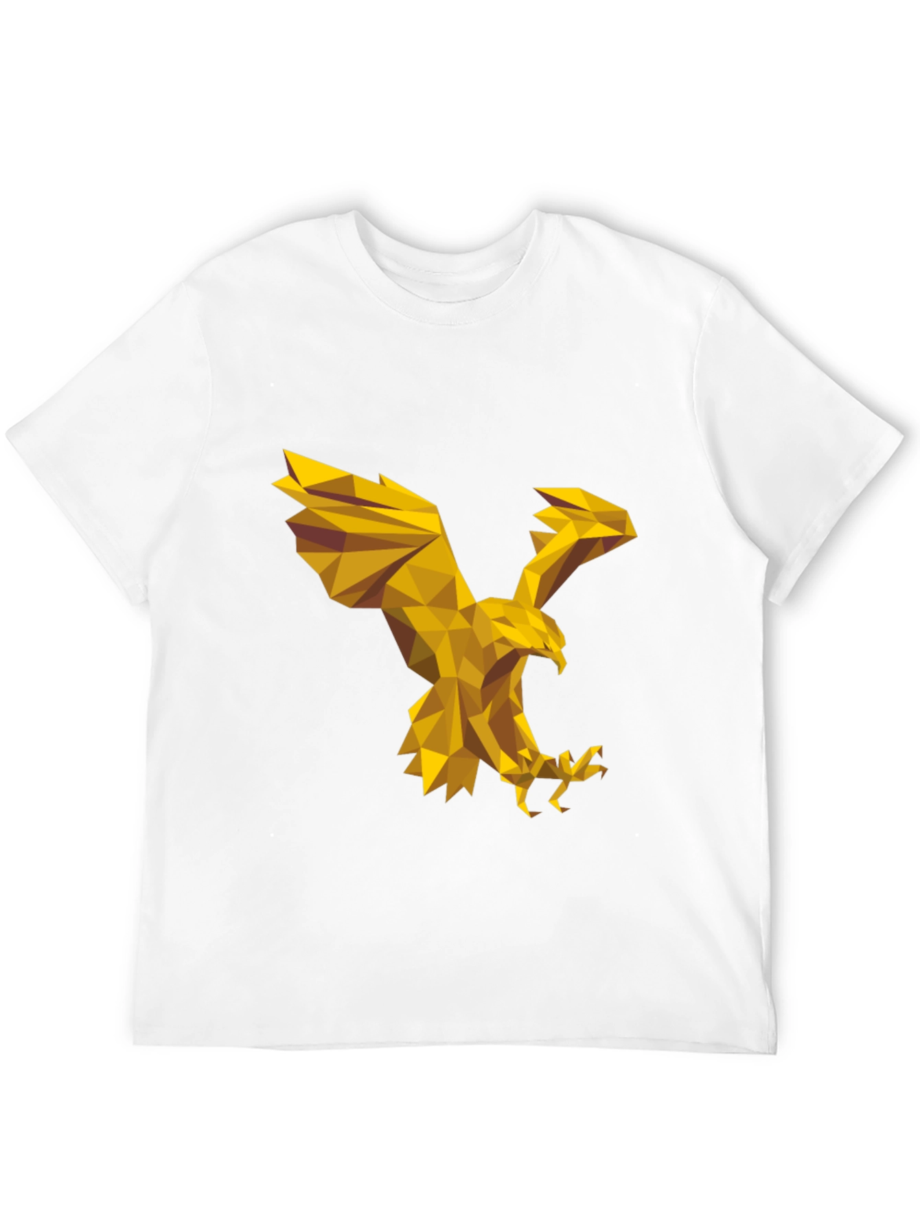 Black Geometric Eagle Graphic Tee - Stylish Black T-Shirt view 12