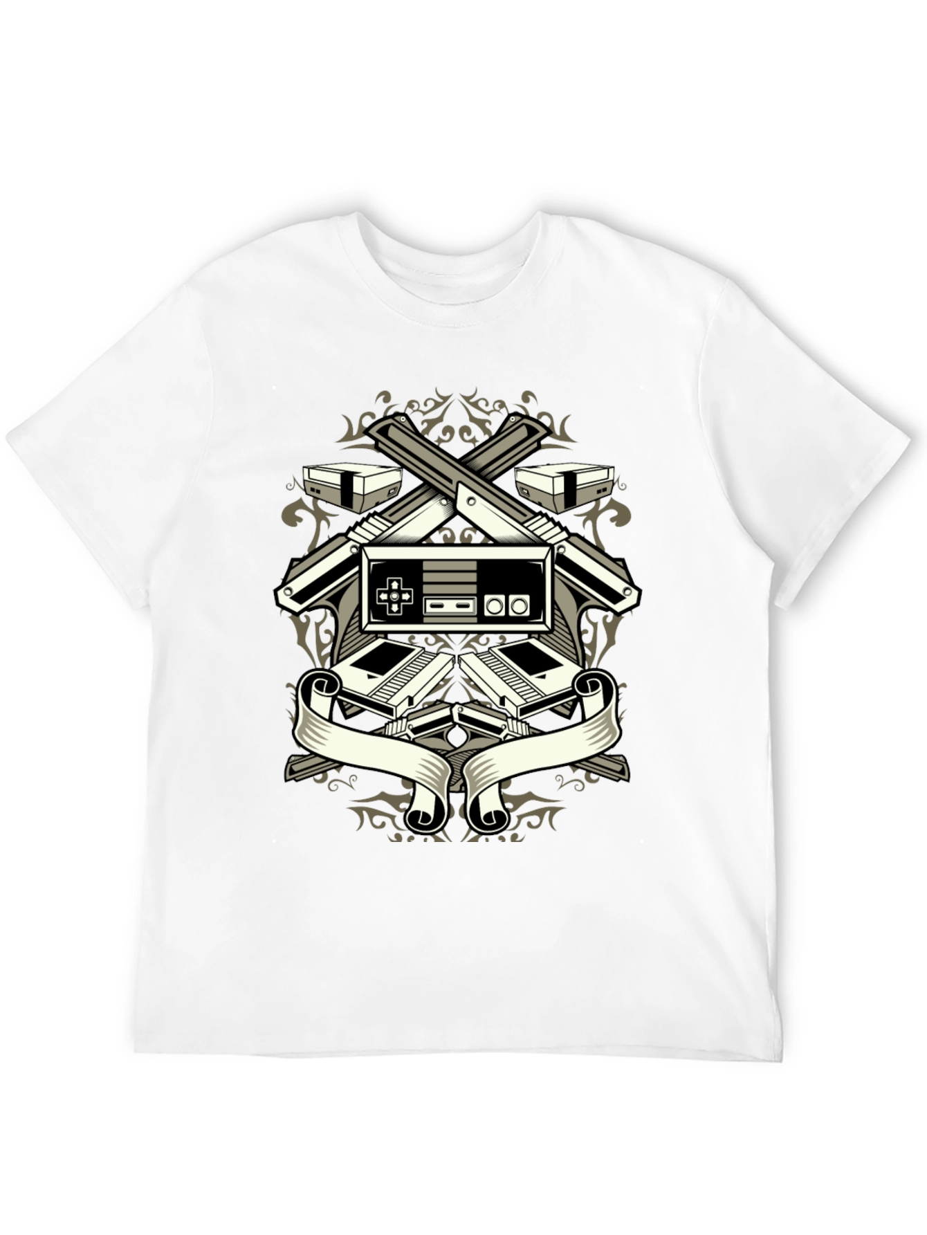 Black Retro Gamer T-Shirt - Classic Console Design view 12