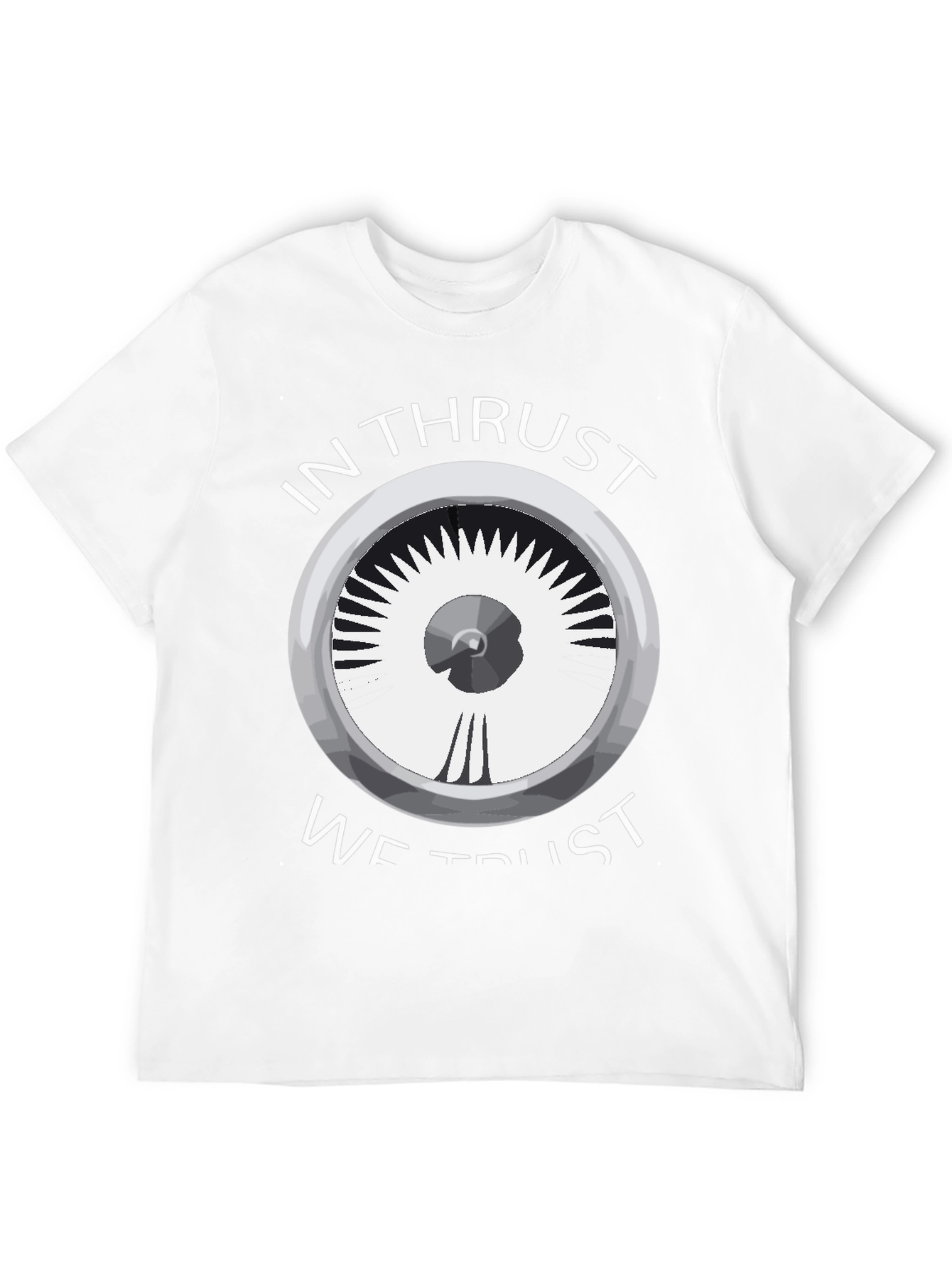 Black In Thrust We Trust Tee - Aviation Enthusiast Shirt view 12