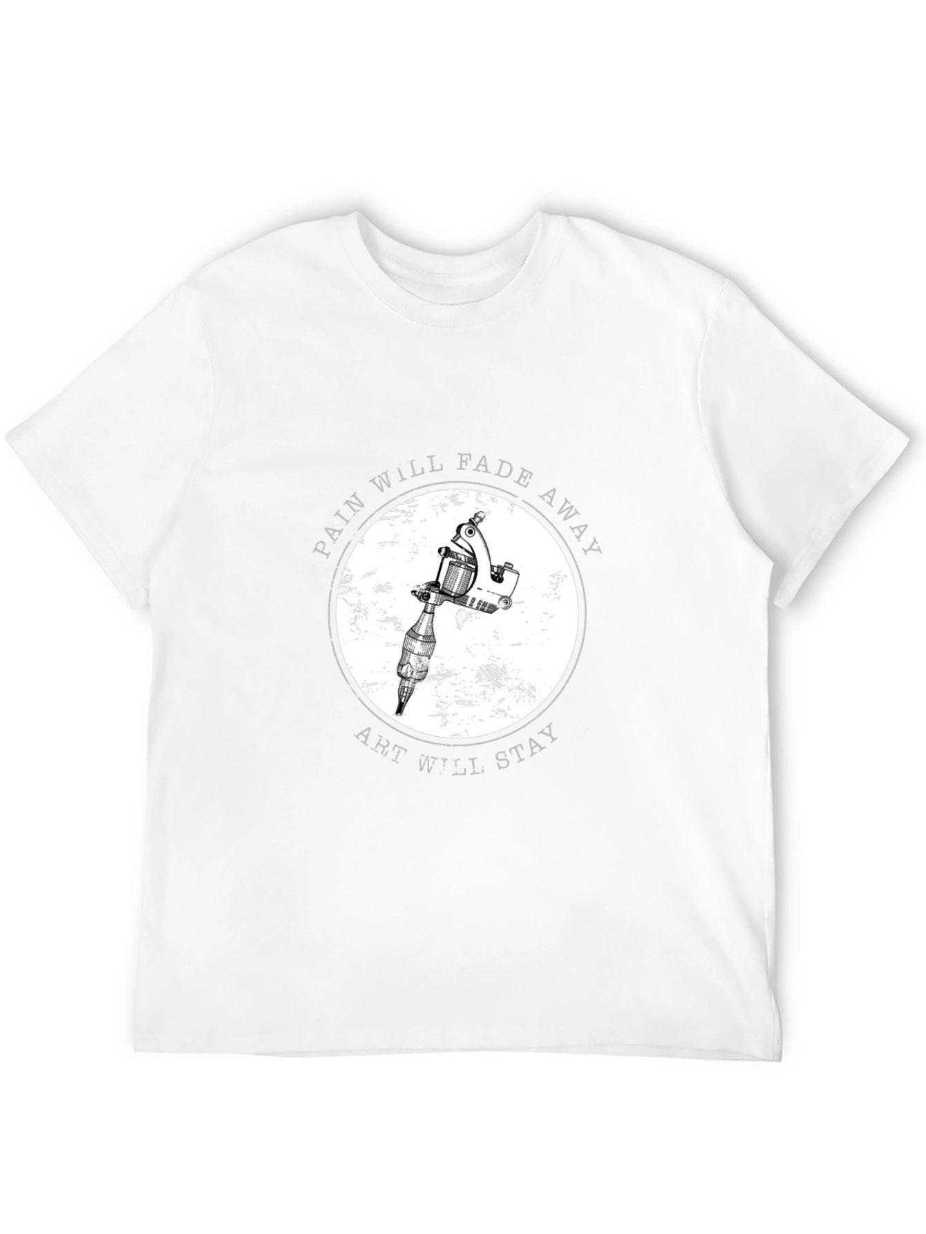 Black Tattoo Artist T-Shirt: Pain Fades, Art Stays view 12