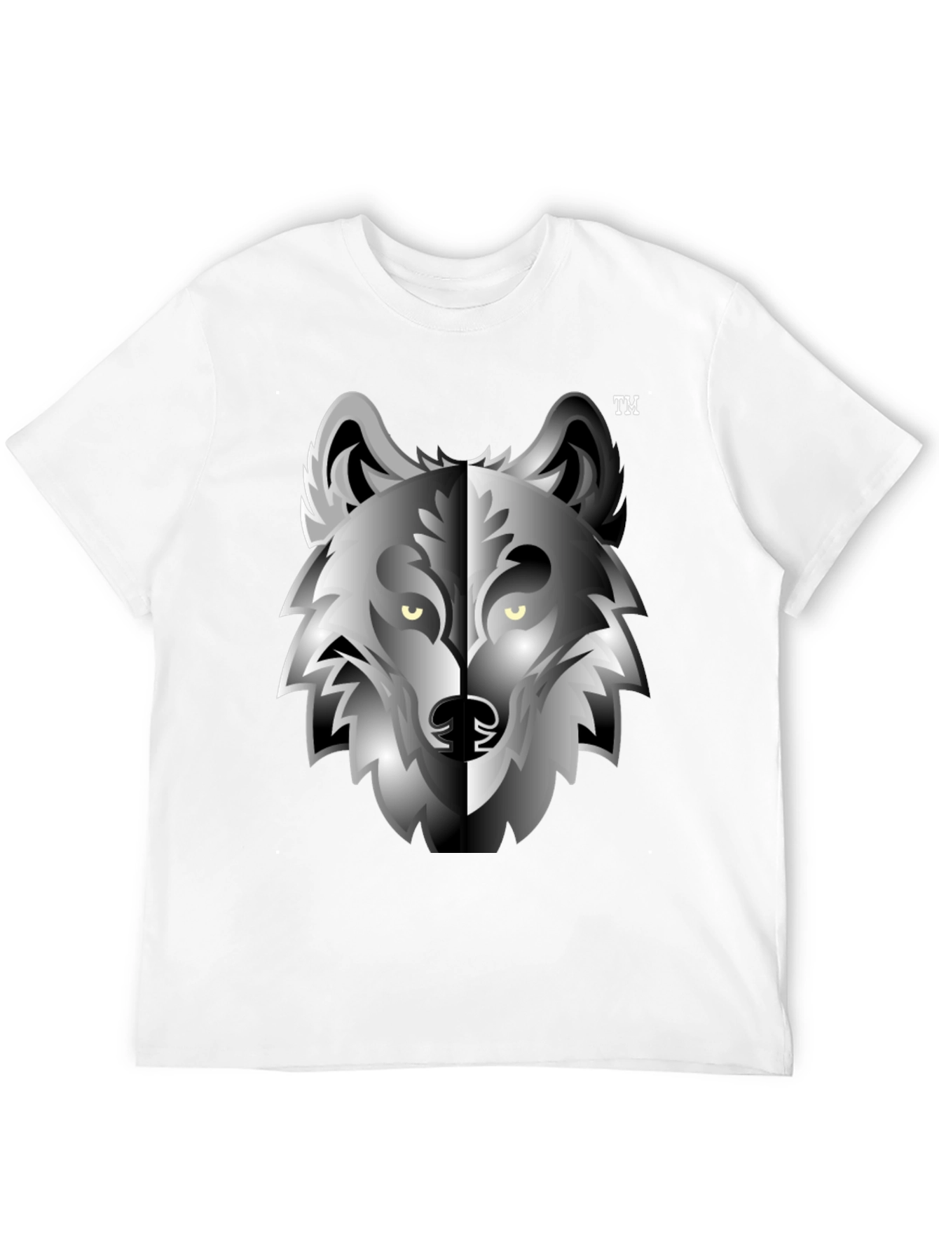 Black Wolf Graphic Tee - Cool Animal Design T-Shirt view 12
