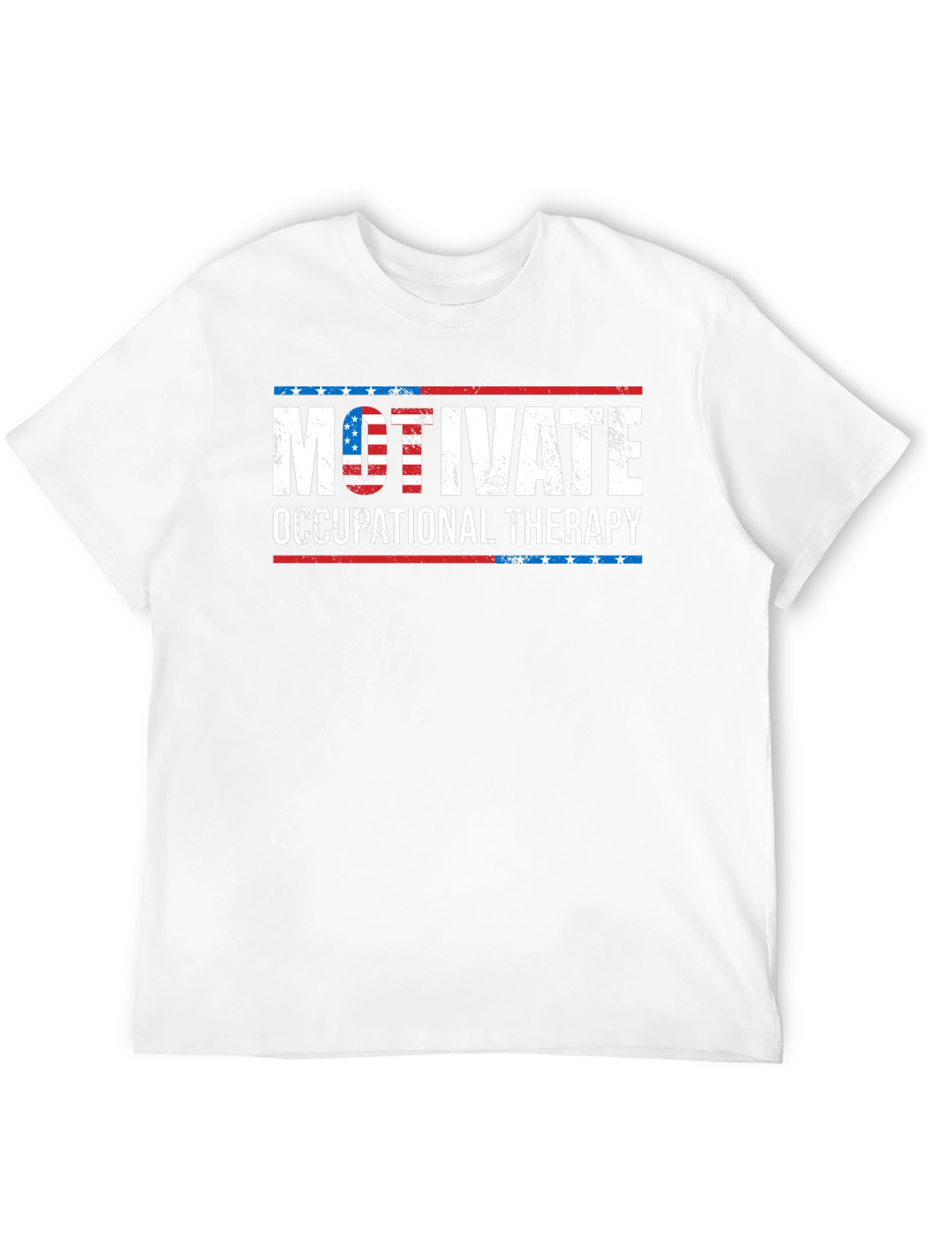 Motivate Occupational Therapy USA Flag T-Shirt - 12