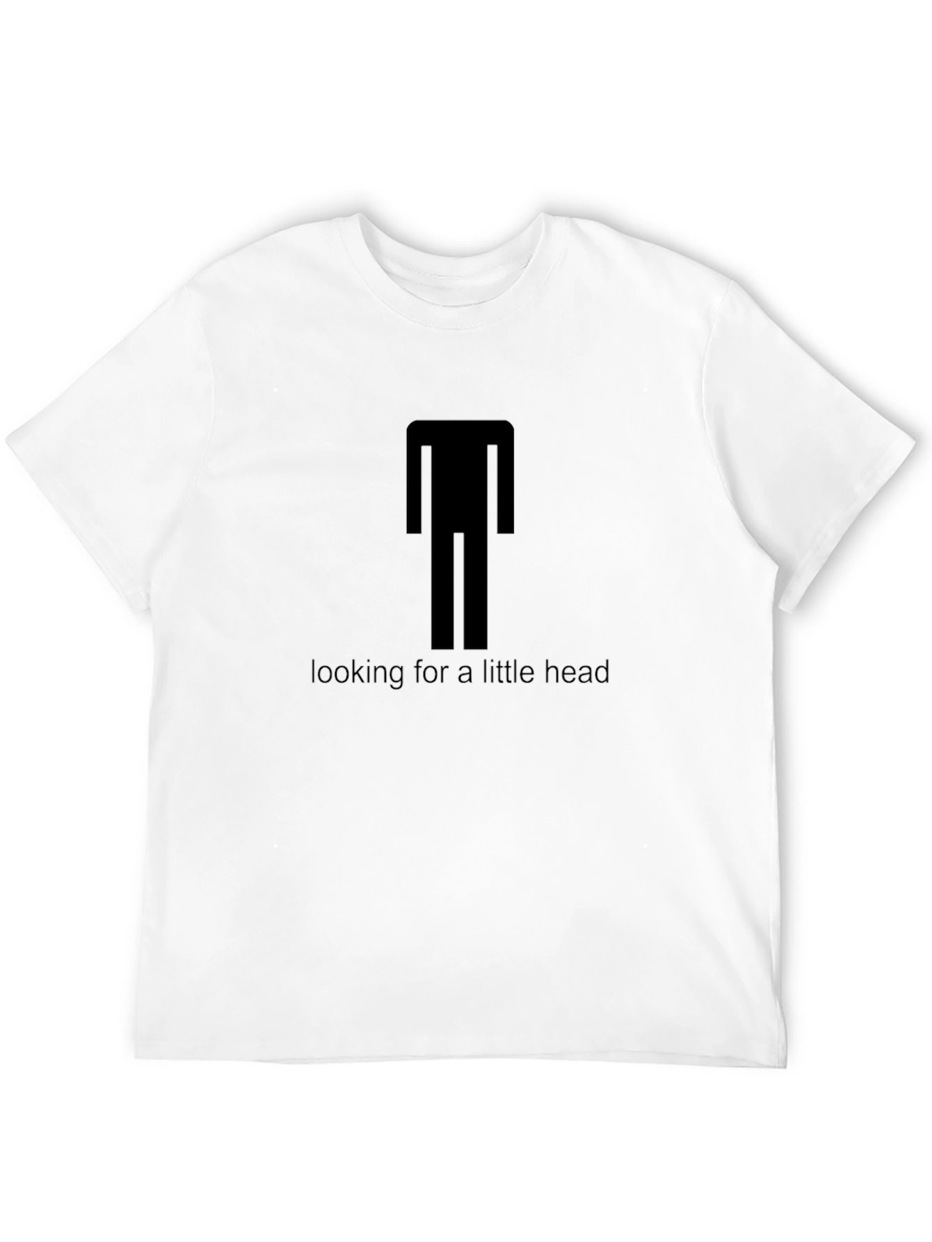 Black Headless Graphic Tee - Looking for a Little Head T-Shirt view 12