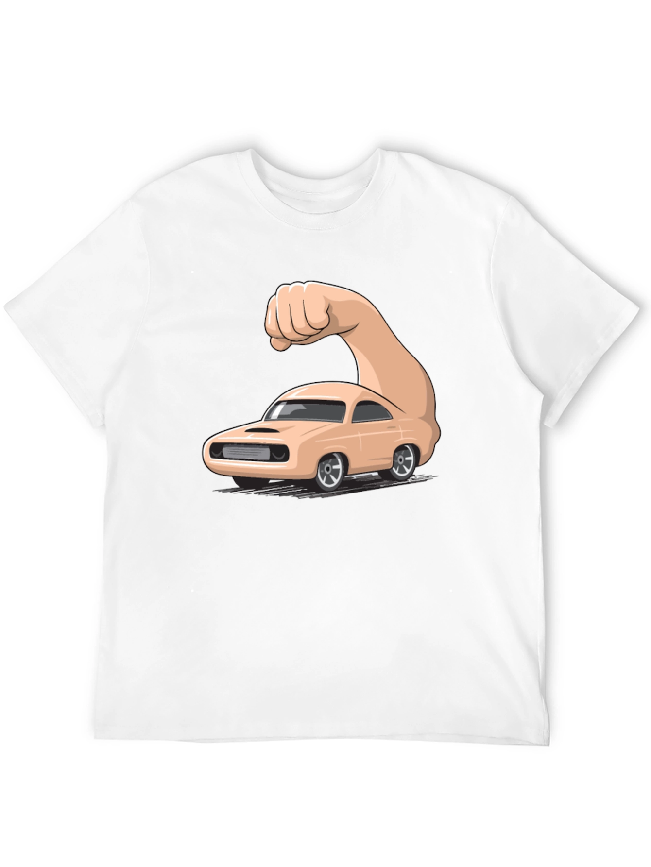 Black Muscle Car Graphic T-Shirt - Men's Black Tee view 12