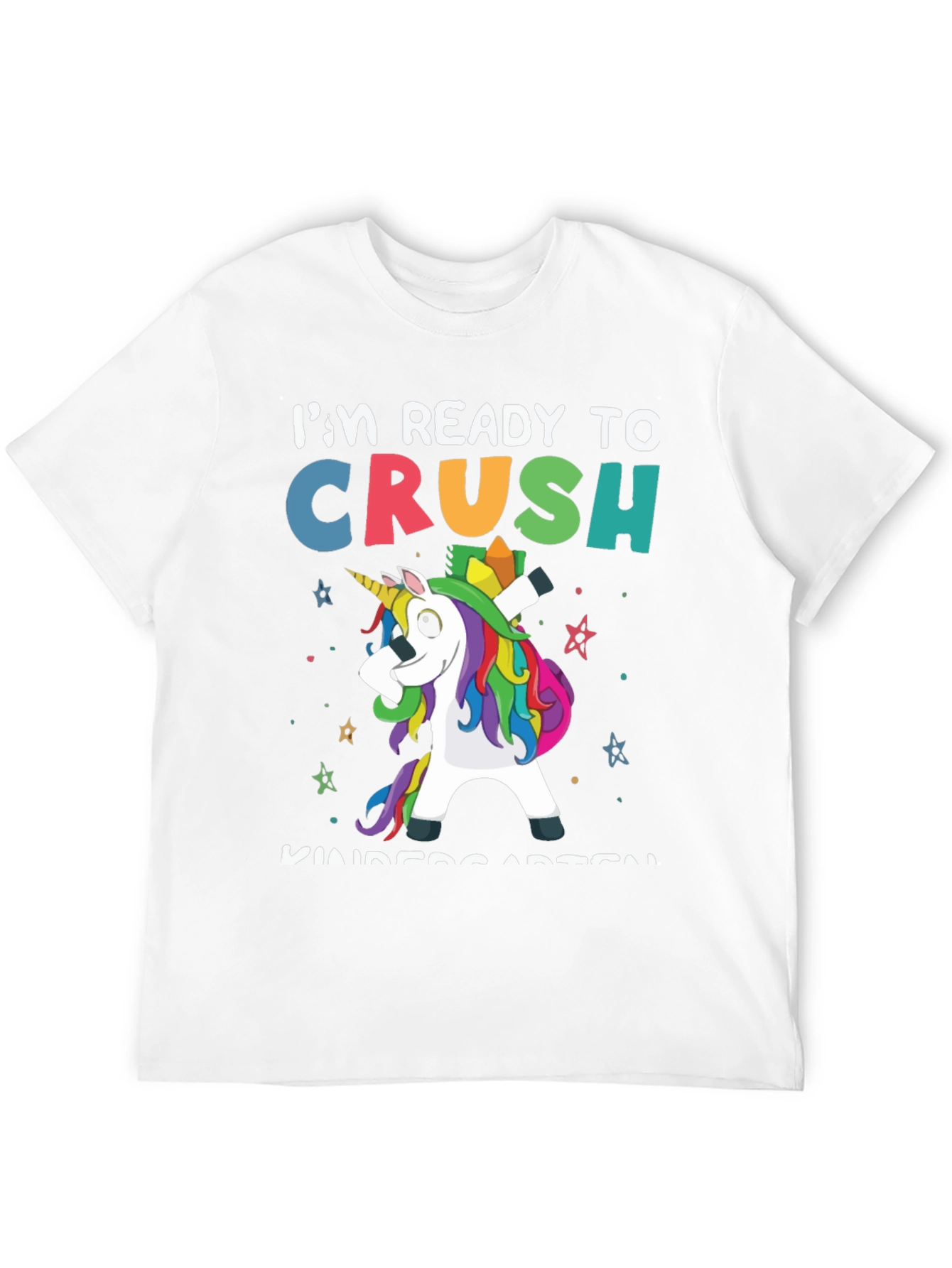 Black Ready to Crush Kindergarten Unicorn T-Shirt view 12
