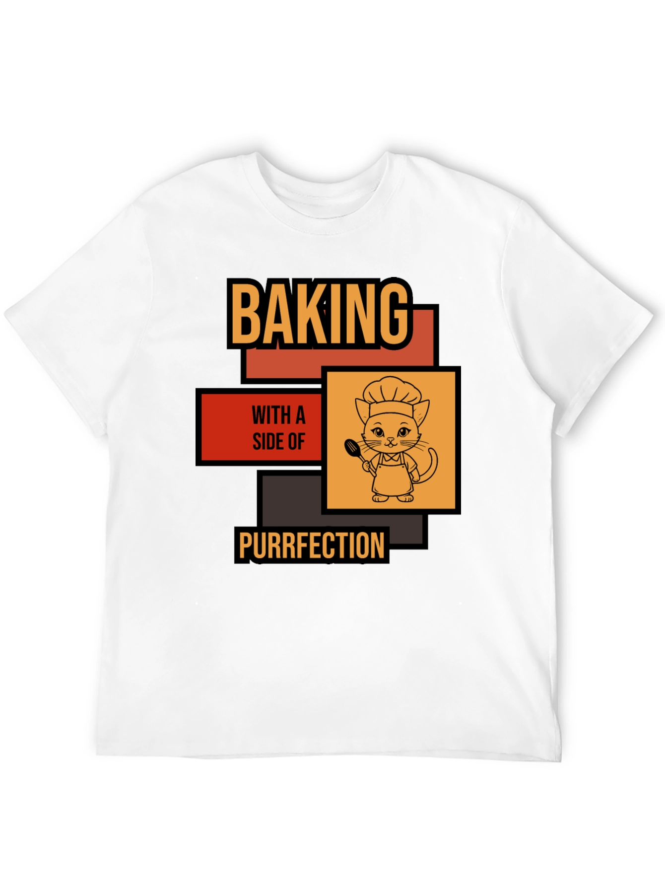 Black Baking with a Side of Purrfection T-Shirt view 12