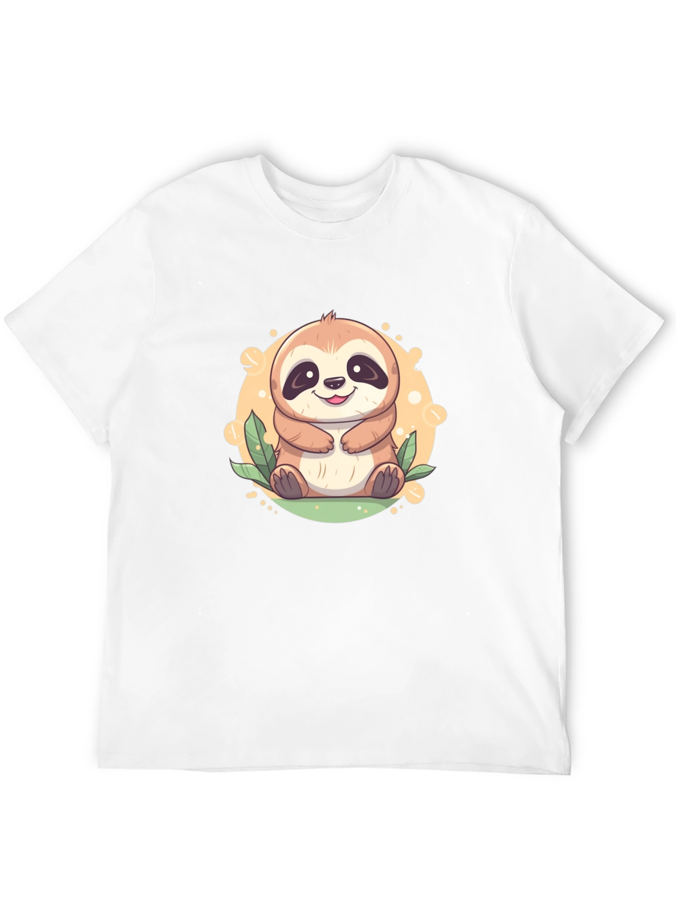 Black Cute Sloth Graphic Tee - Relaxed Fit view 12