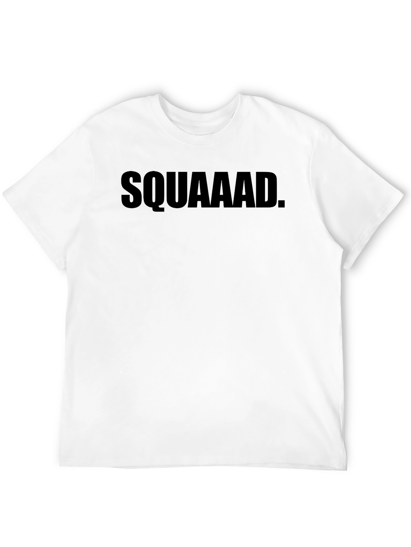 Black Squad T-Shirt - Bold Black Crew Neck Tee view 12