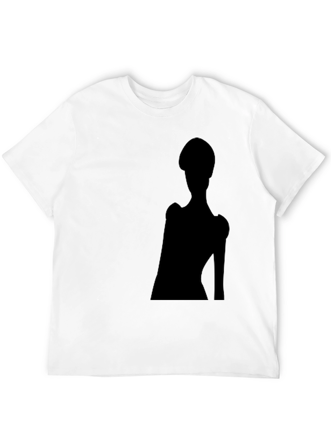 Black Silhouette Graphic Tee - Modern Minimalist Design view 12